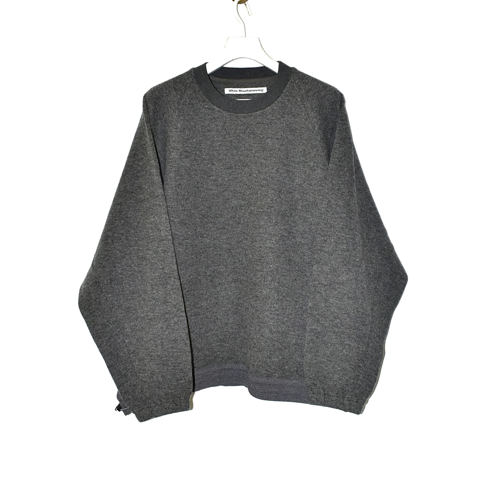 White Mountaineering RAGLAN PULLOVER CHARCOAL[WM2473511]