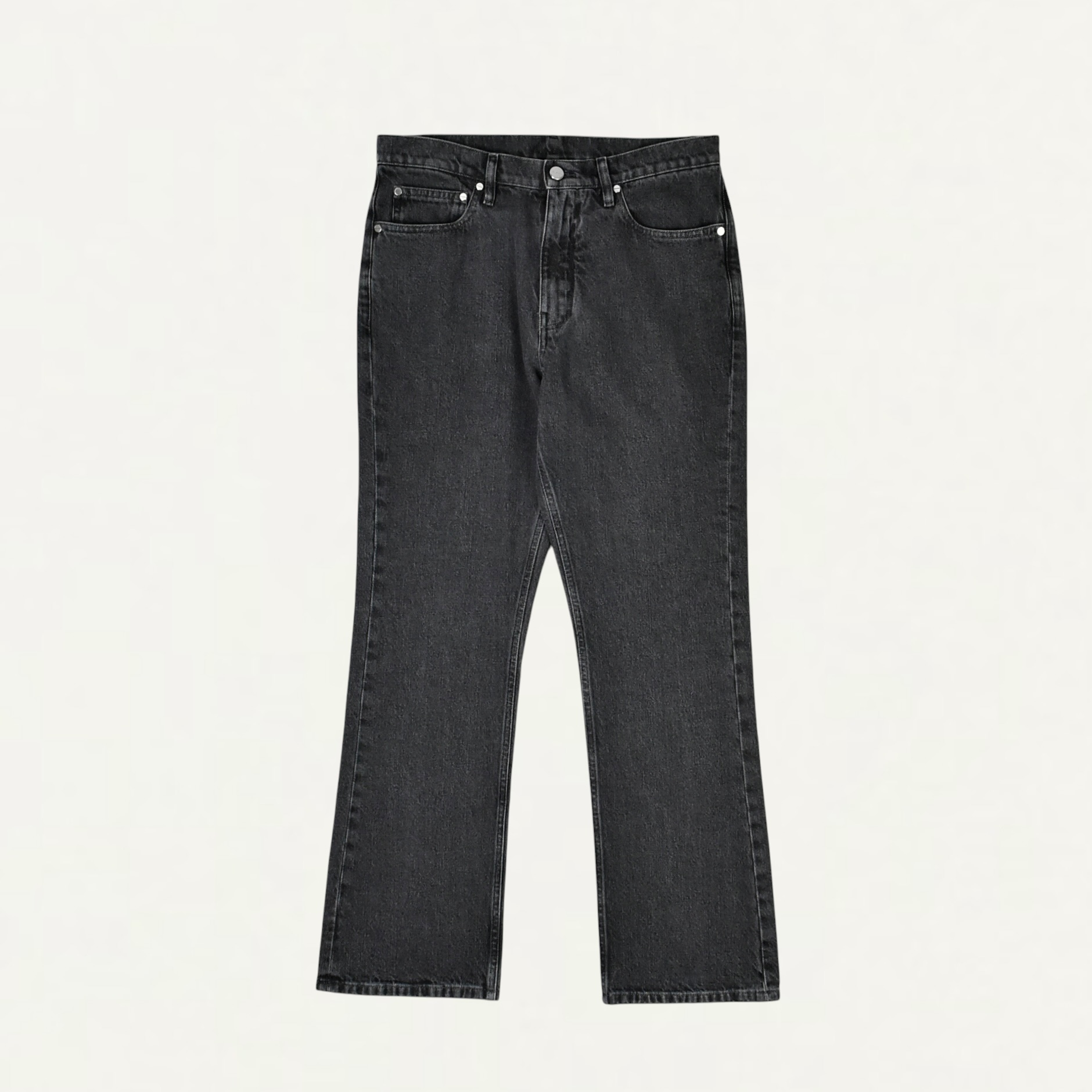 JIL SANDER Light Denim Boot Cut Five Pocket Jeans Lave Stone[J22KA0356]