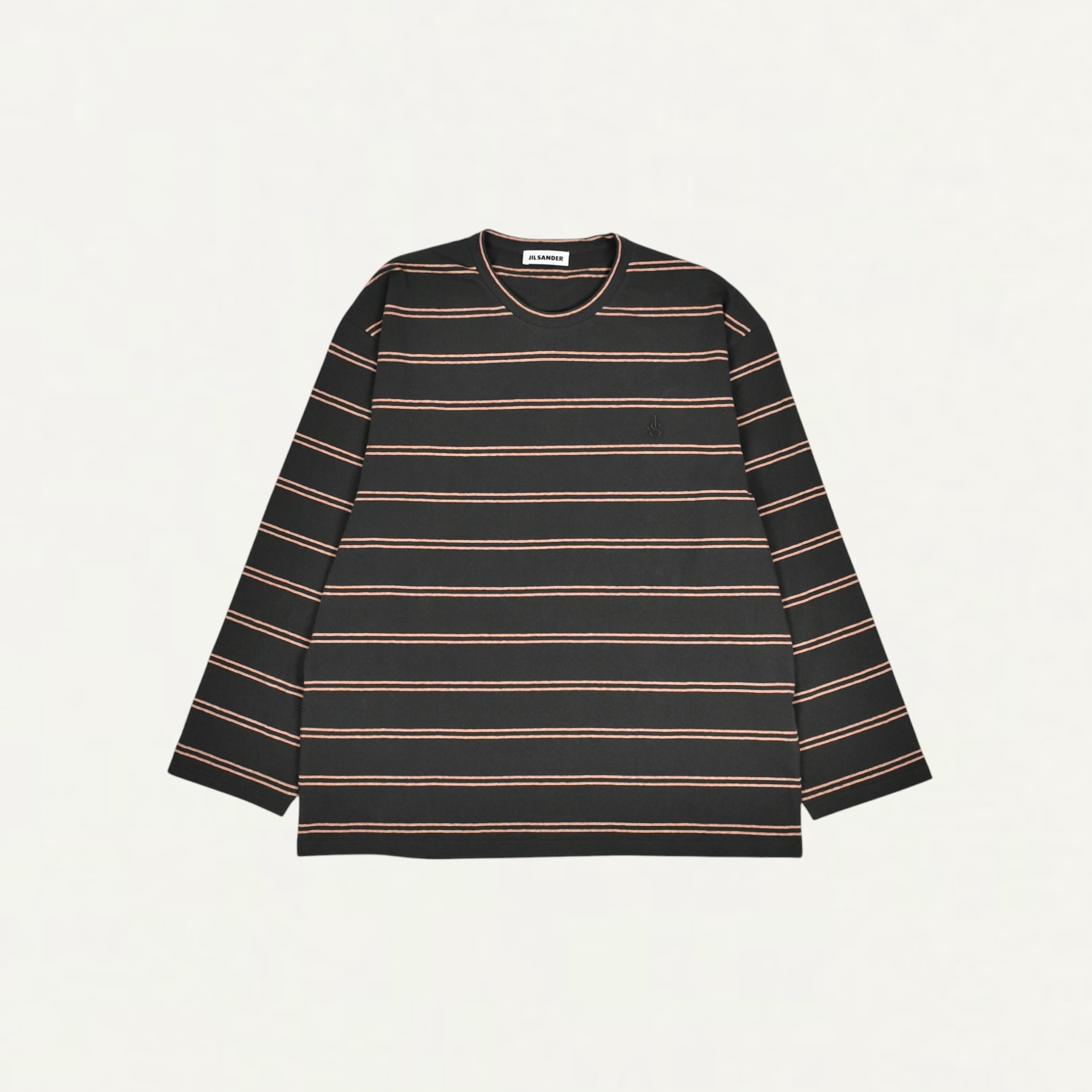JIL SANDER Tricolor Striped Long Sleeve T-Shirt Meteorite[J22GC0264]