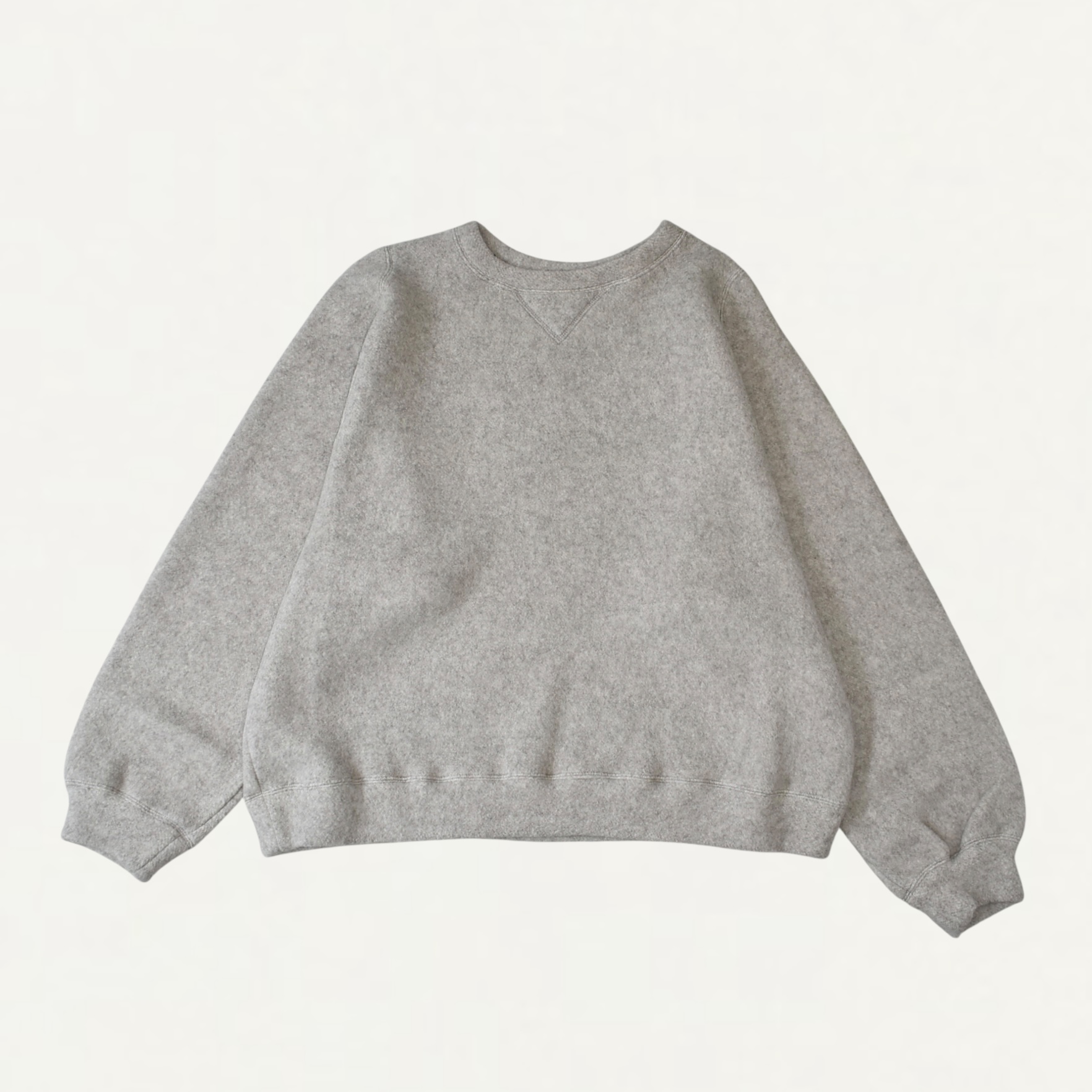 SEEALL  OVERSIZED ARMOR SWEAT NATURAL[SAU51-SW981-MM-001]