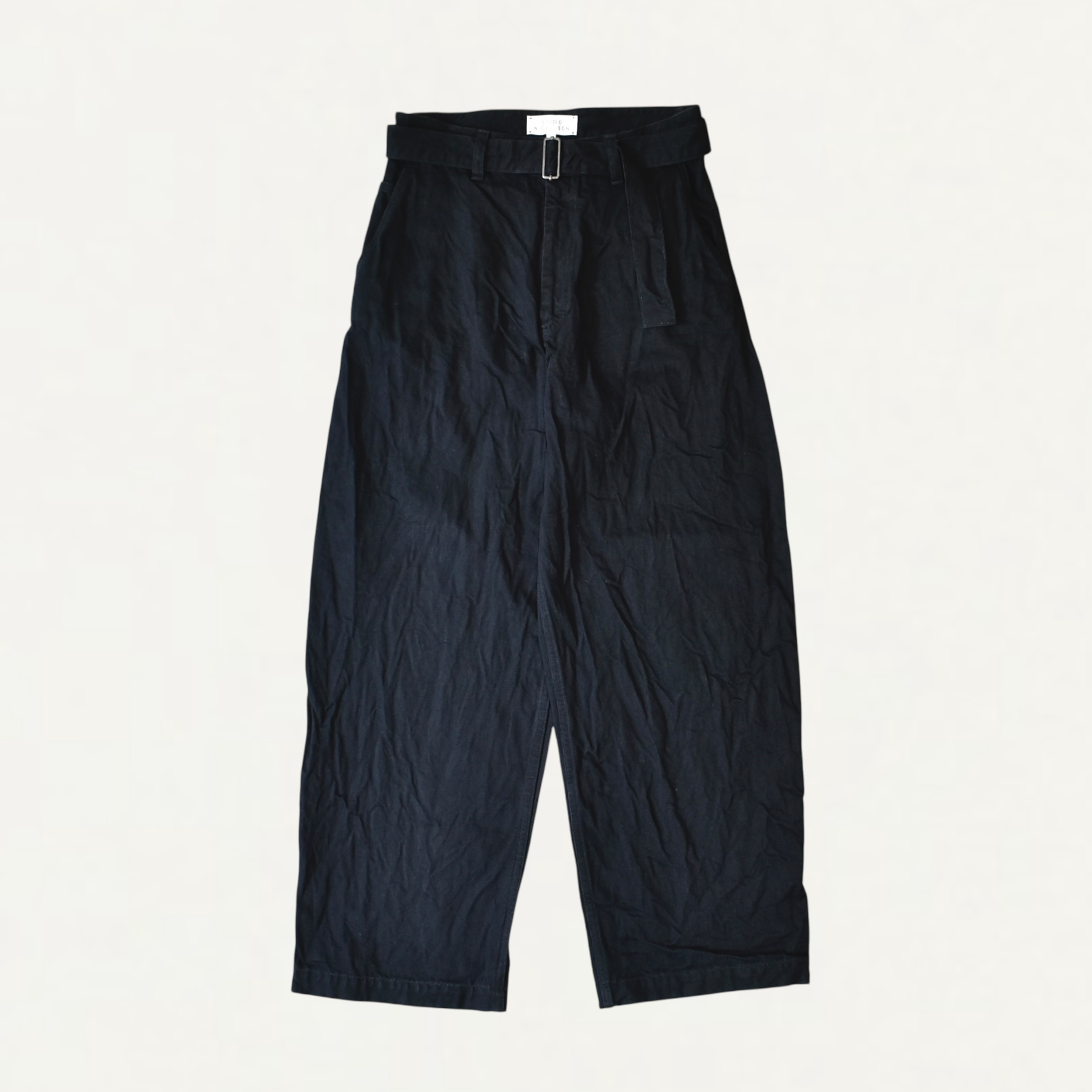 STUDIO NICHOLSON NOW DENIM PANT IN BLACK[NOW SNM]