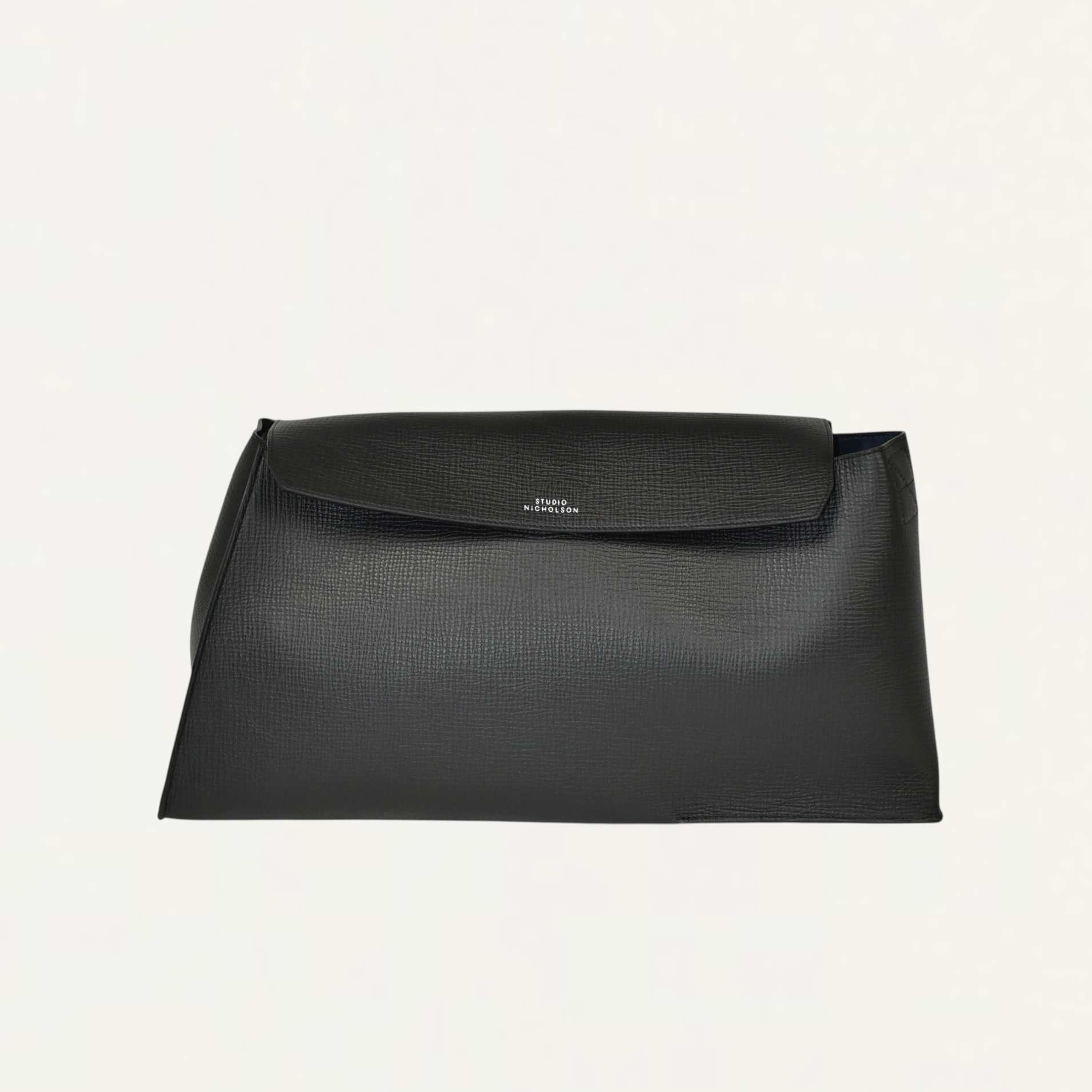 STUDIO NICHOLSON SHIBORU LEATHER BAG IN BLACK[SHIBORU SN-742]