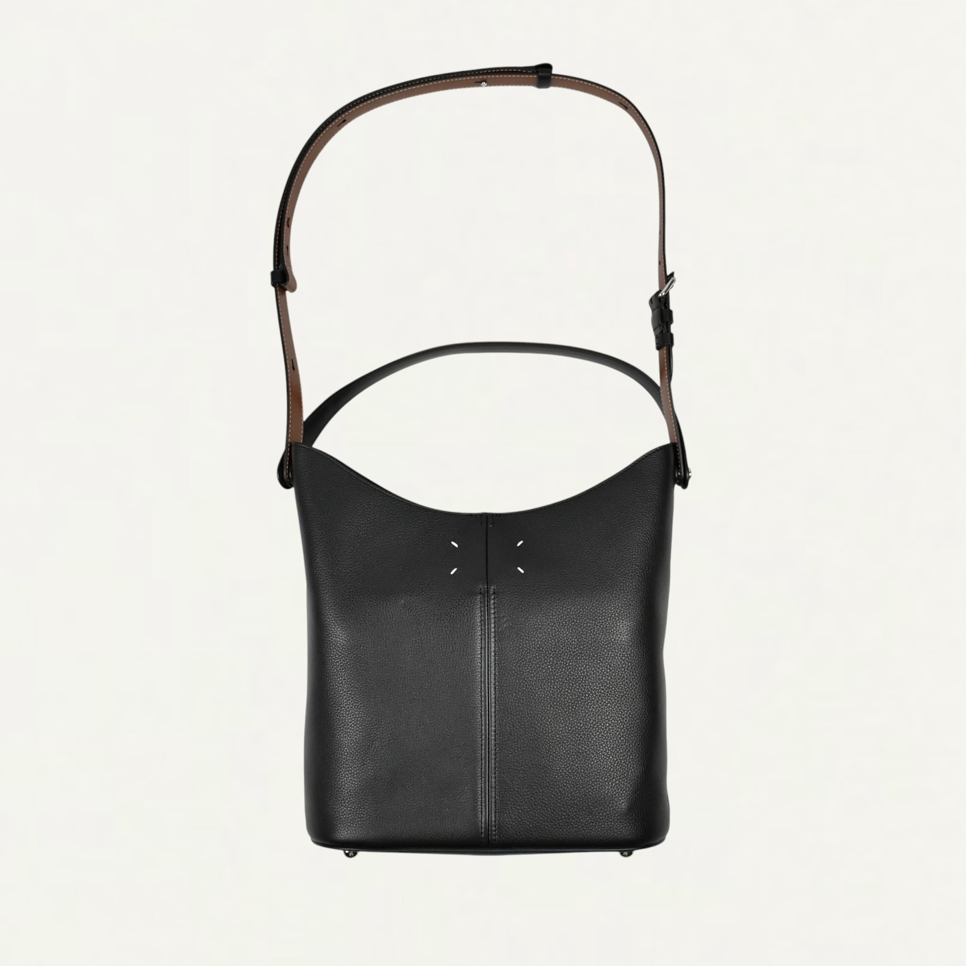 Maison Margiela Dress-age Hobo Black and Chestnut[SB2WD0096]