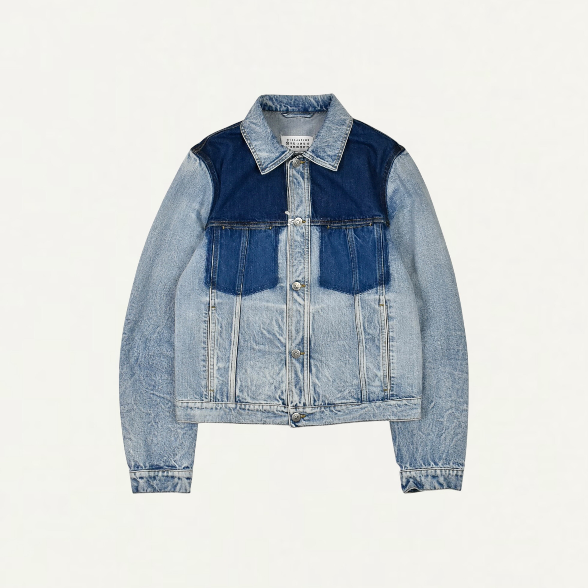 Maison Margiela Patchwork Denim Jacket Blue[S50AM0677]