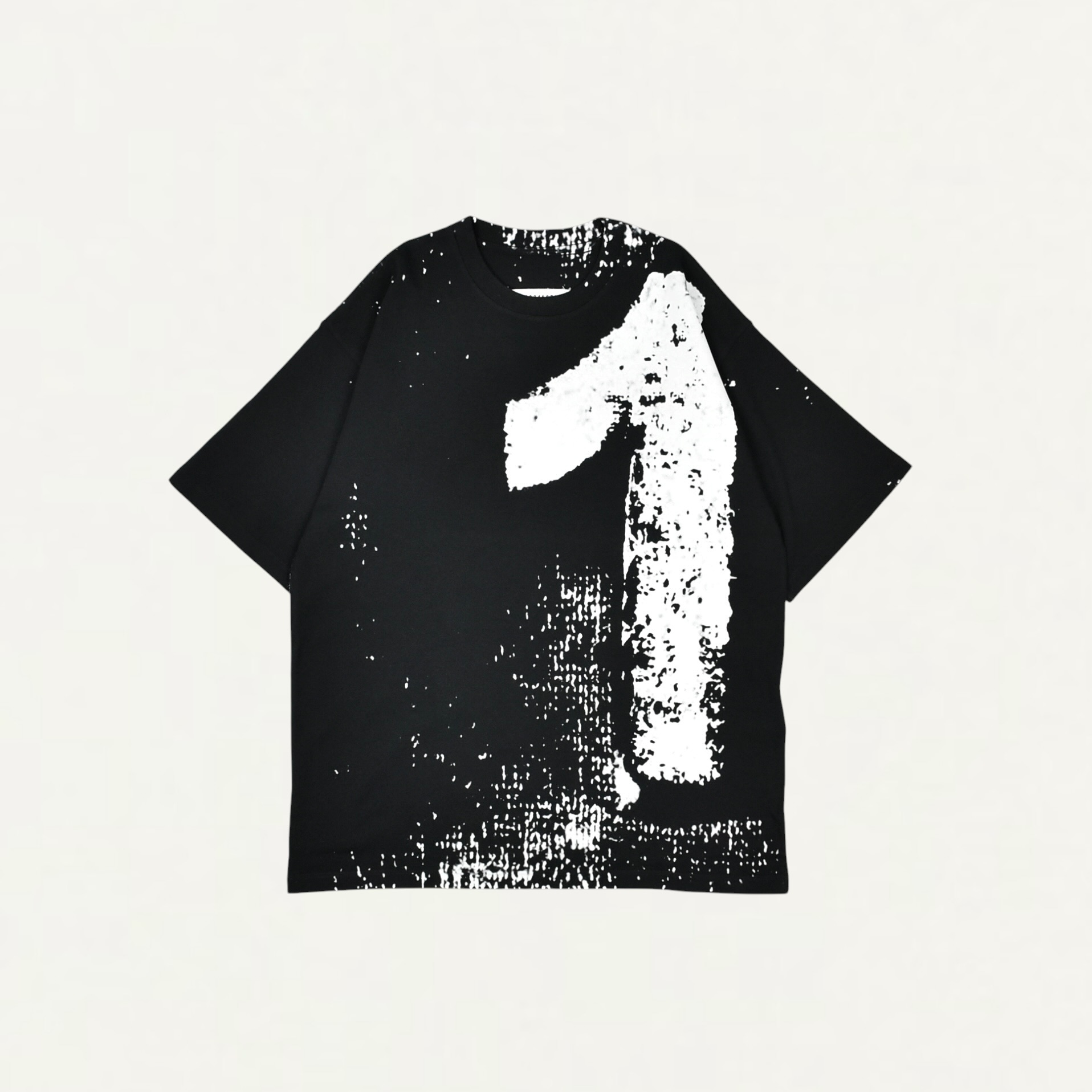 Maison Margiela 10 Print Cotton T-Shirt Black[S50GC0741]