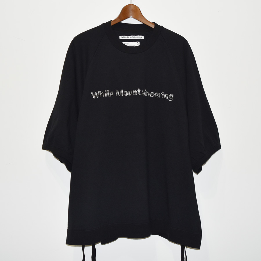 White Mountaineering HALF SLEEVE EMBROIDERY LOGO PULLOVER[BK]