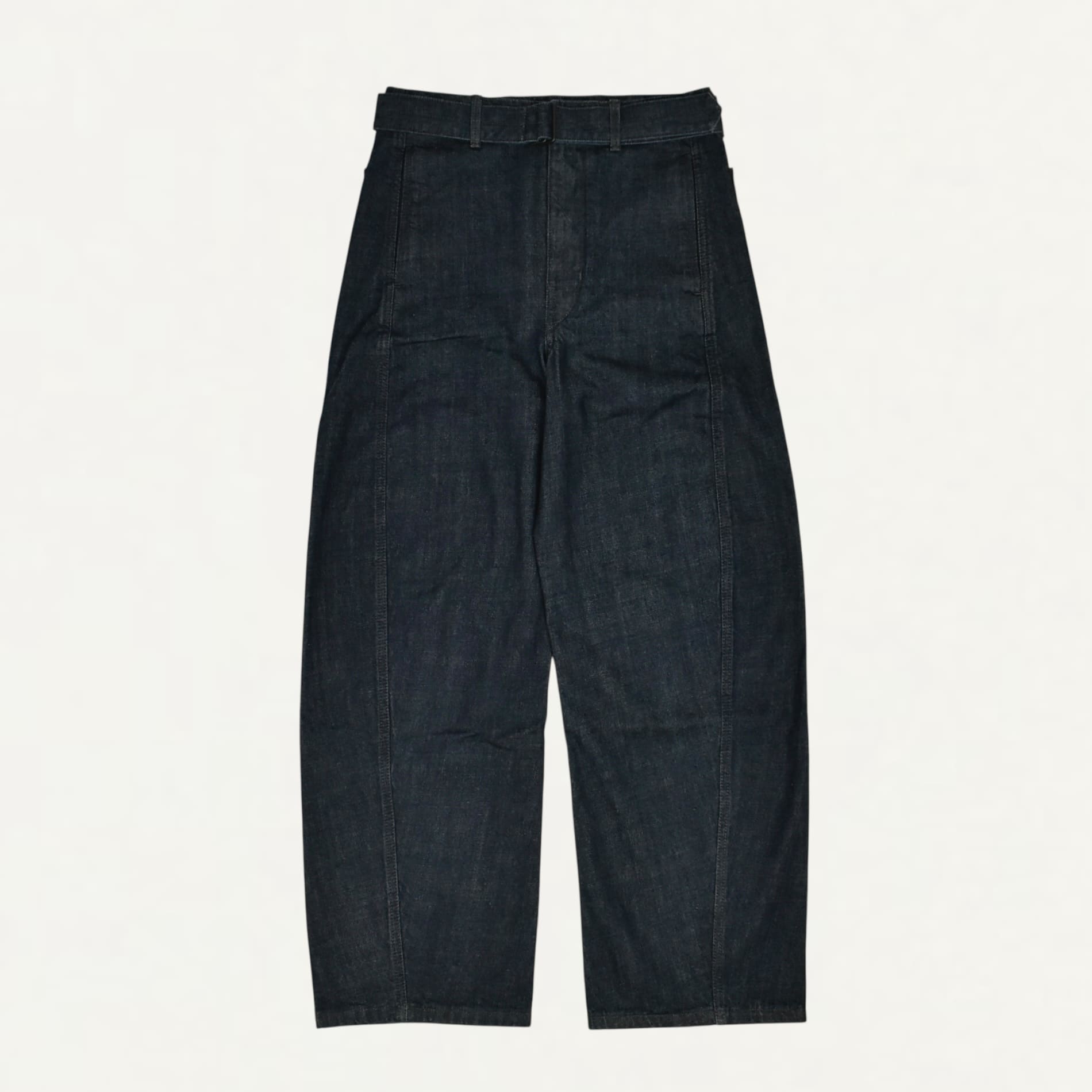 LEMAIRE TWISTED BELTED PANTS DENIM INDIGO[PA326 LD1056]