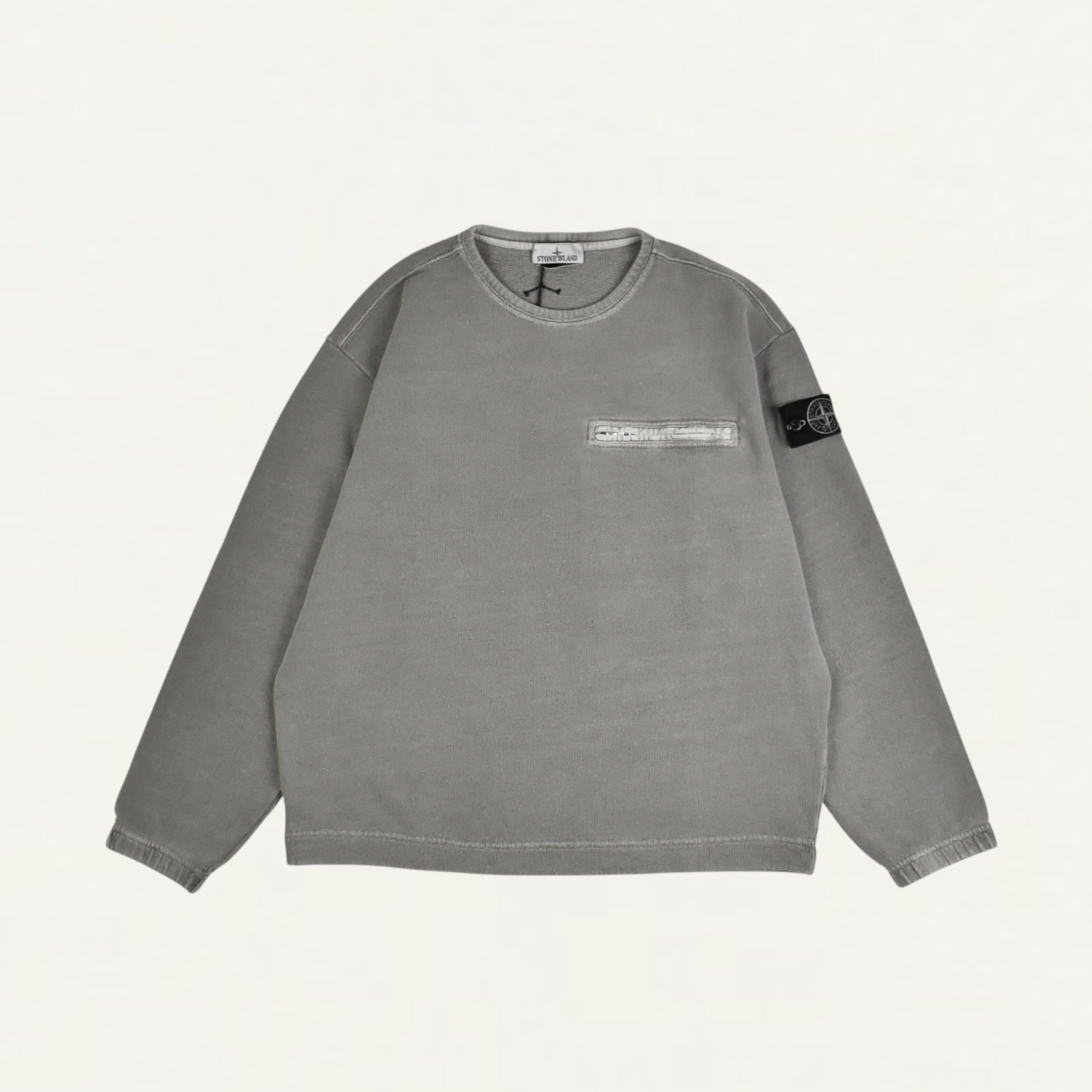 STONE ISLAND SWEATSHIRT-GREY[L2S15 6100028 S00T7]