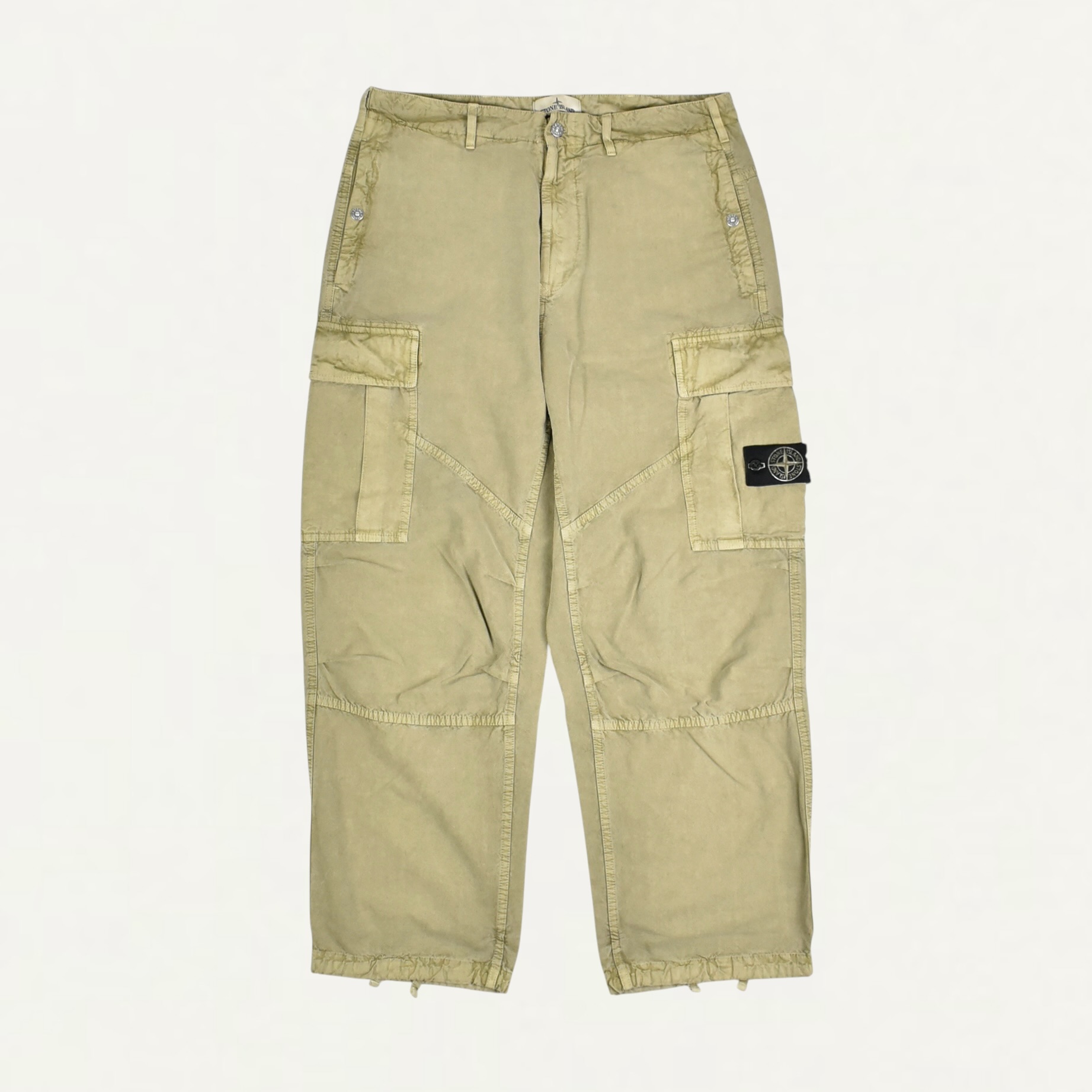 STONE ISLAND TROUSERS-MILITARY GREEN[L2S15 3100038 S00T6]