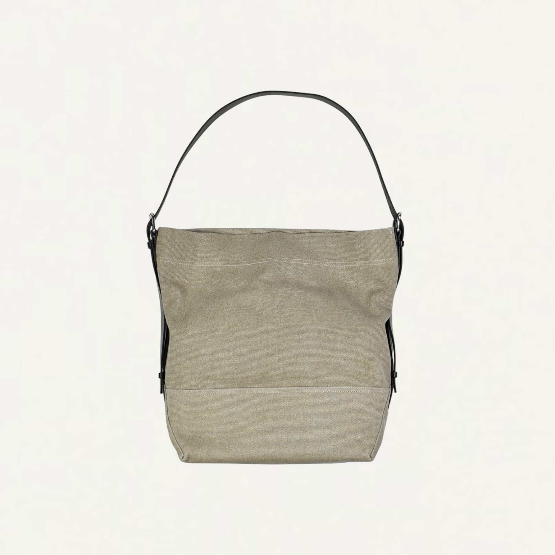LEMAIRE BELTED TOTE BAG IN HEAVY ECO COTTON CANVAS DARK LINEN[BG0153 LF1697]