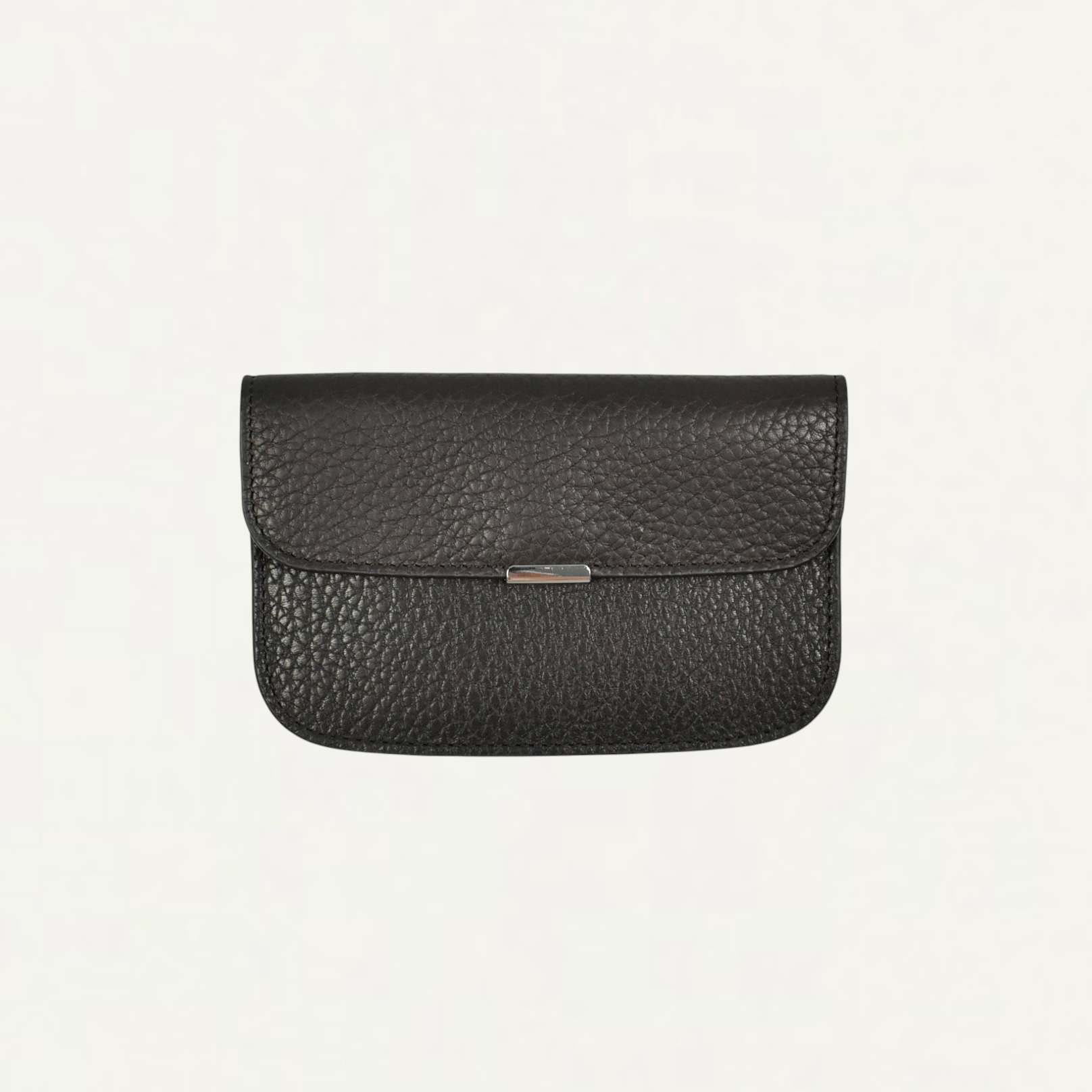 LEMAIRE SOFT TAB CARD HOLDER COIN PURSE IN LEATHER DARK CHOCOLATE[SL0065 LL0137]