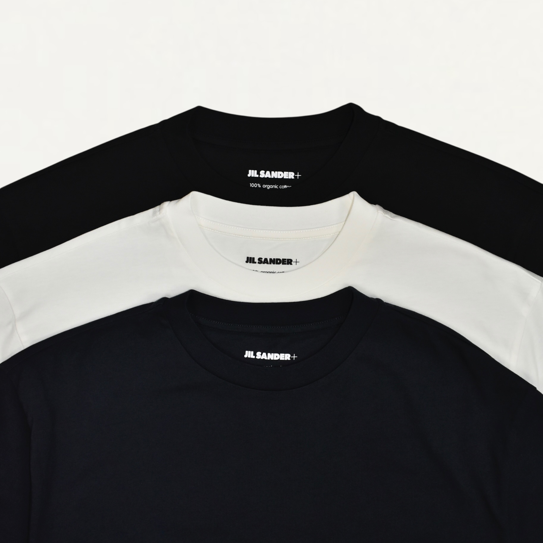 JIL SANDER 3-Pack Long-Sleeved T-Shirt Set black/white/navy[J47GC0002]
