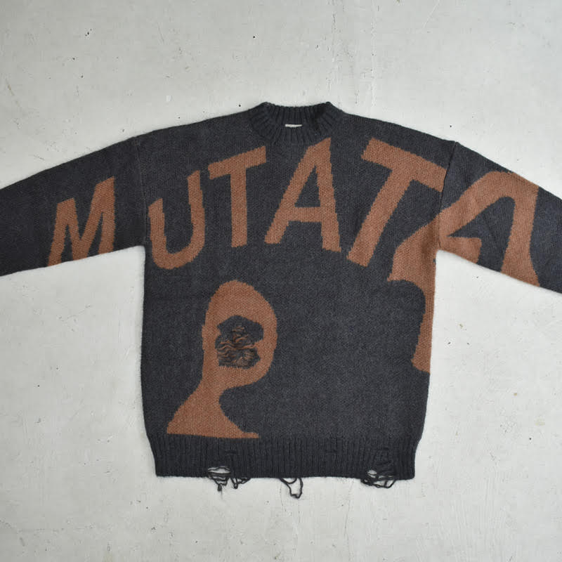 セレクトショップCAVE大阪 / PAM Mutate distressed crew neck knit