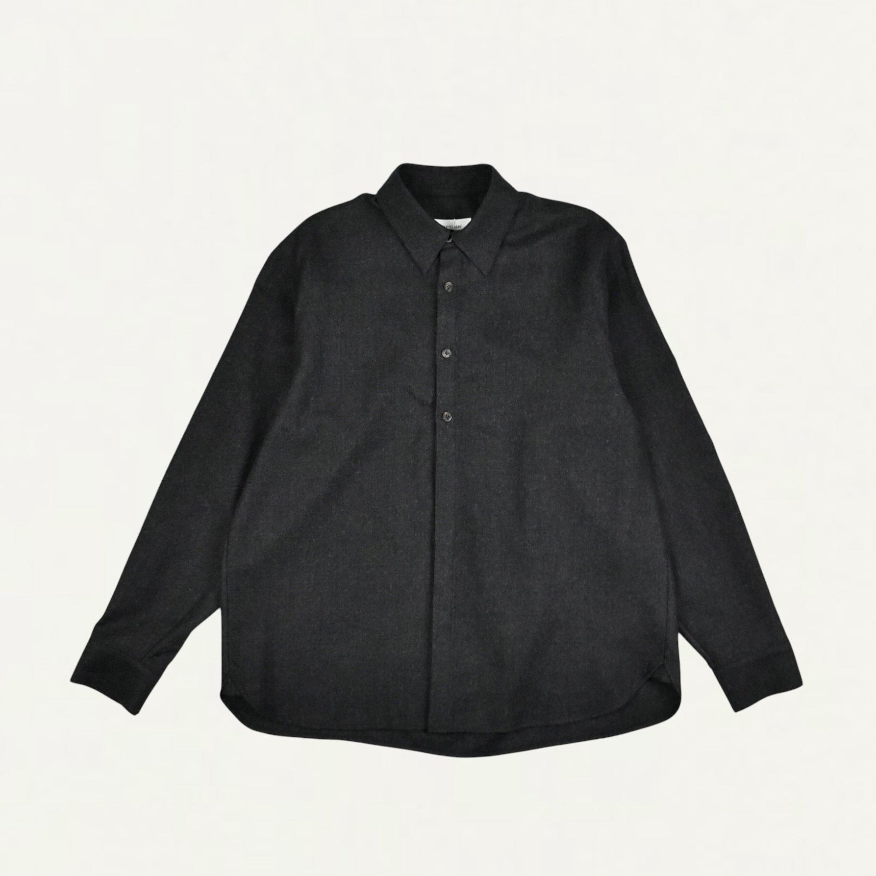 LE17SEPTEMBRE HOMME CLASSIC WOOL SHIRT CHARCOAL[LH2679SH008ECH]