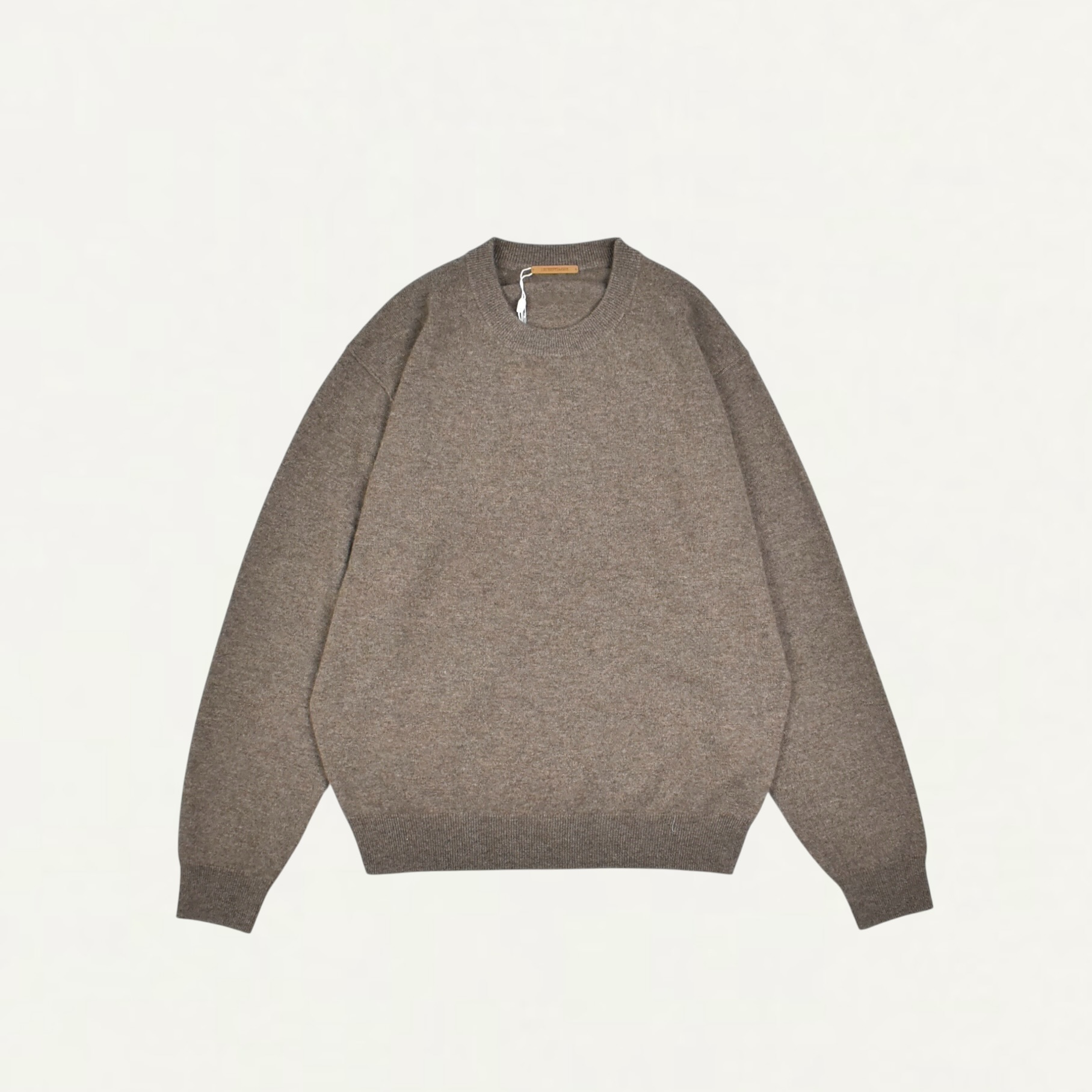 LE17SEPTEMBRE HOMME PURE CASHMERE CREWNECK SWEATER BROWN[LH2679PO005EBR]