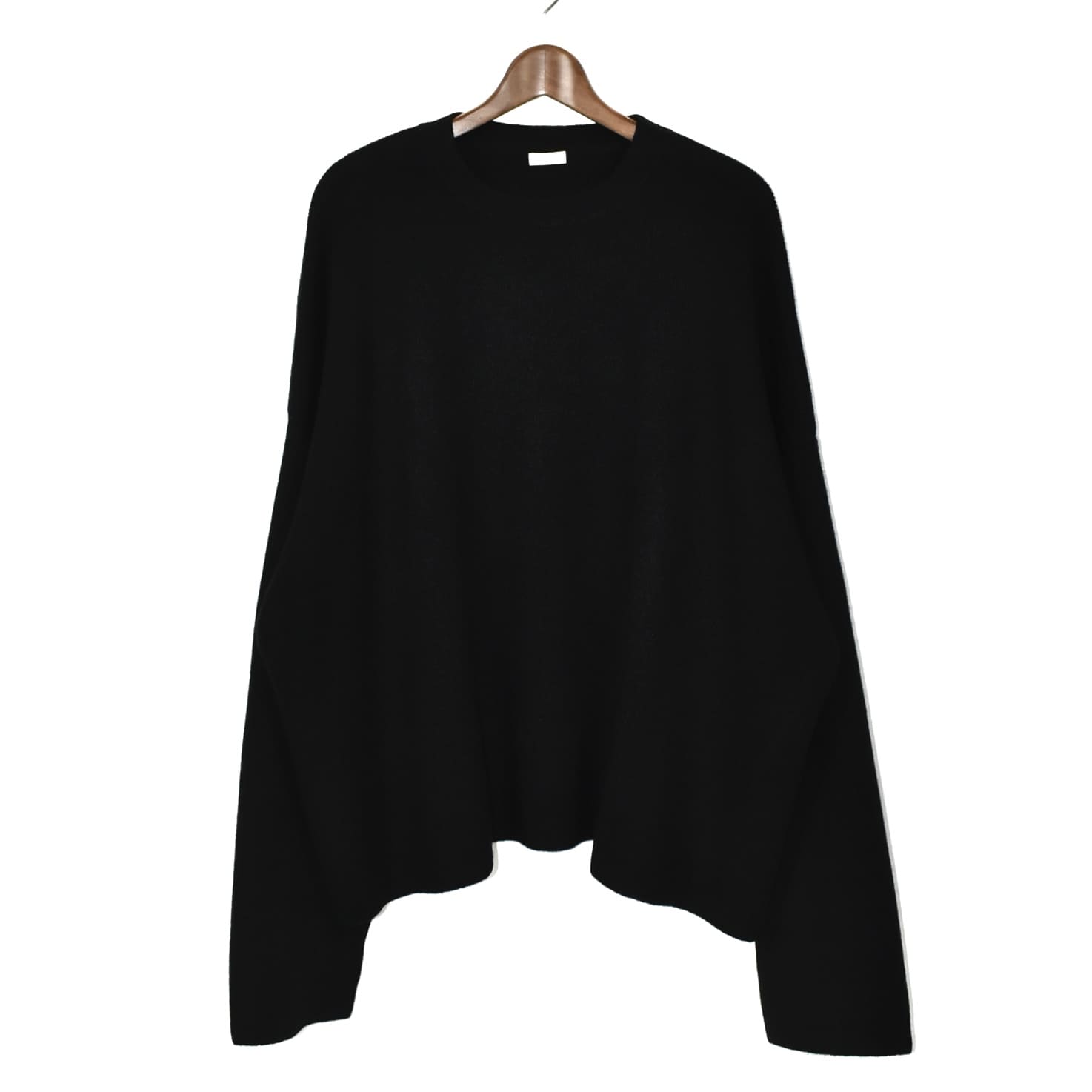 SEEALL OVERSIZED CREWNECK SWEATER BLACK[SAU41-KJ682/YAK/SMOOTH]