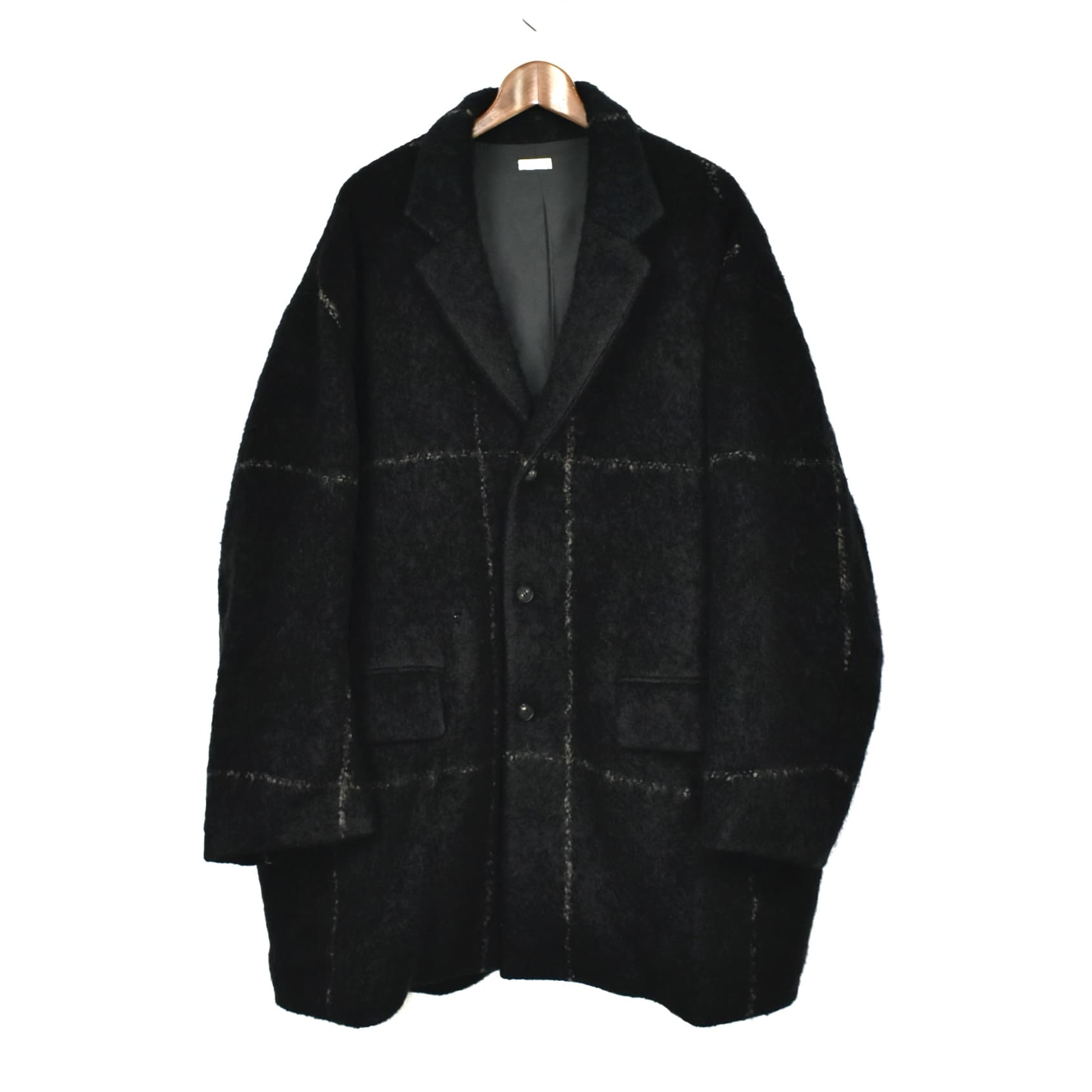 SEEALL OVERSIZED JACKET BLACK CHECK[SAU41-JK181/Y-001]