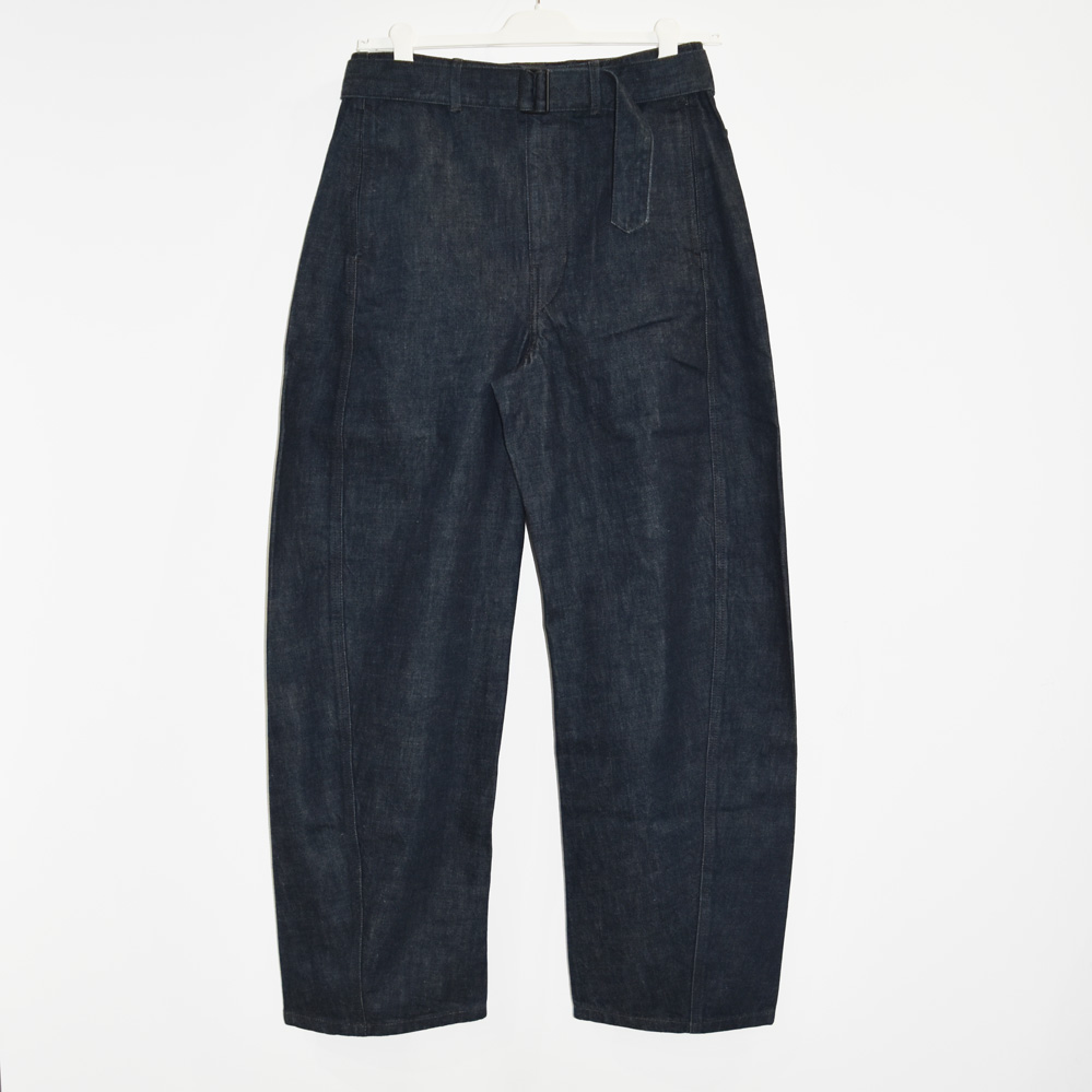 LEMAIRE TWISTED BELTED PANTS INDIGO[PA326LD068]