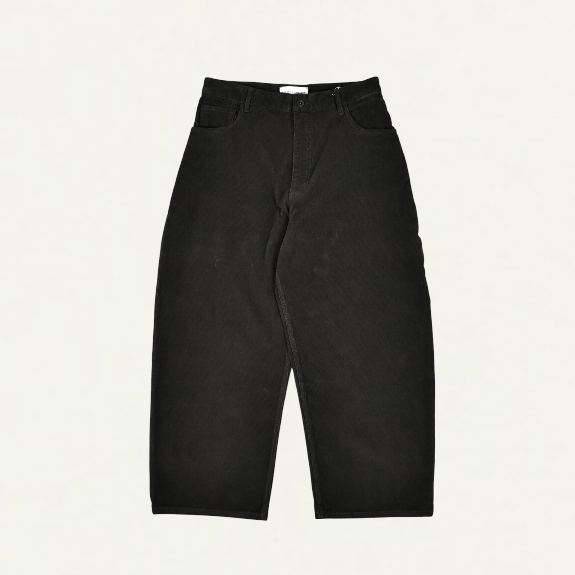 STUDIO NICHOLSON PAOLO CORDUROY WIDE LEG PANT IN COFFEE[PAOLO SNM-1023]