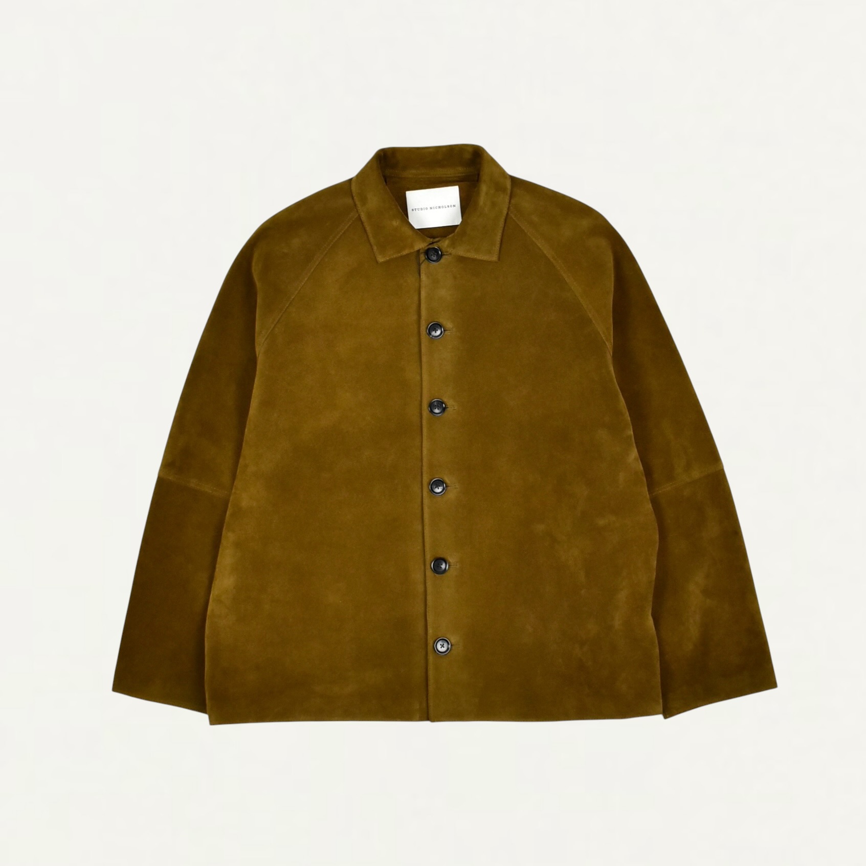 STUDIO NICHOLSON BOWE SUEDE JACKET IN MUSTARD[BOWE SNM-1601]