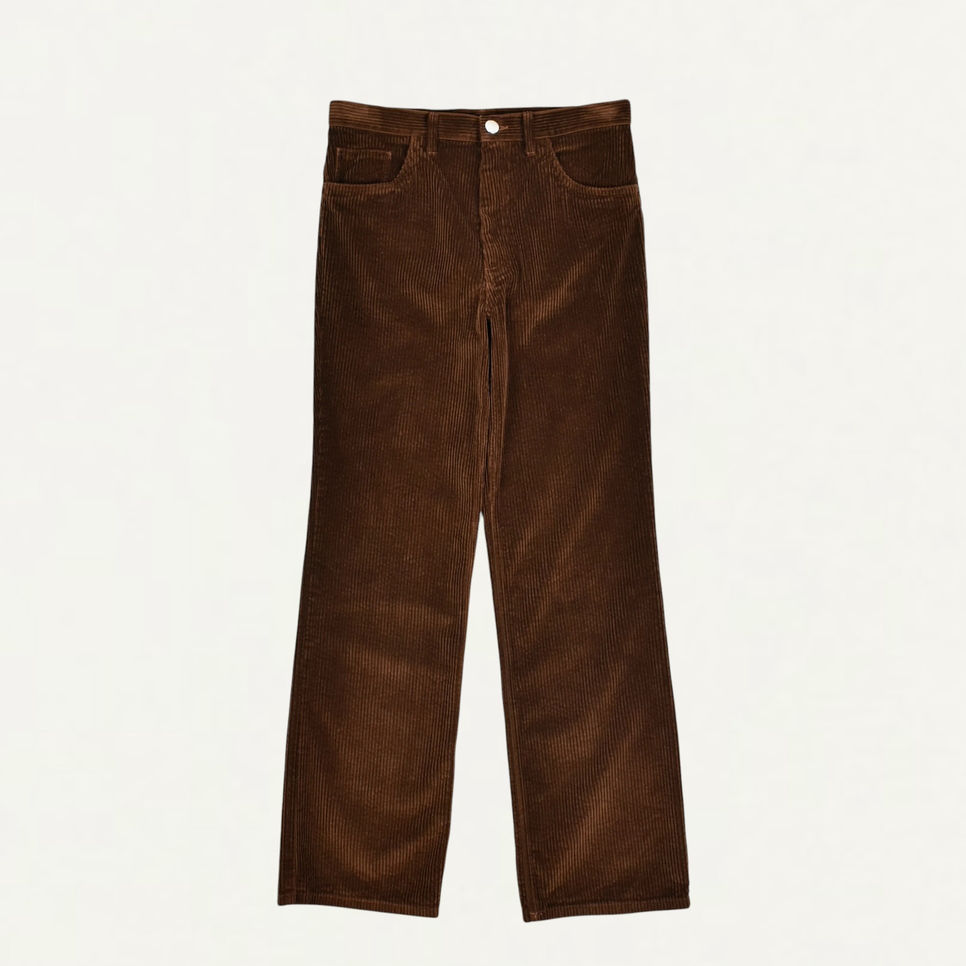 MARNI Brown corduroy flared trousers[PUMU0354]