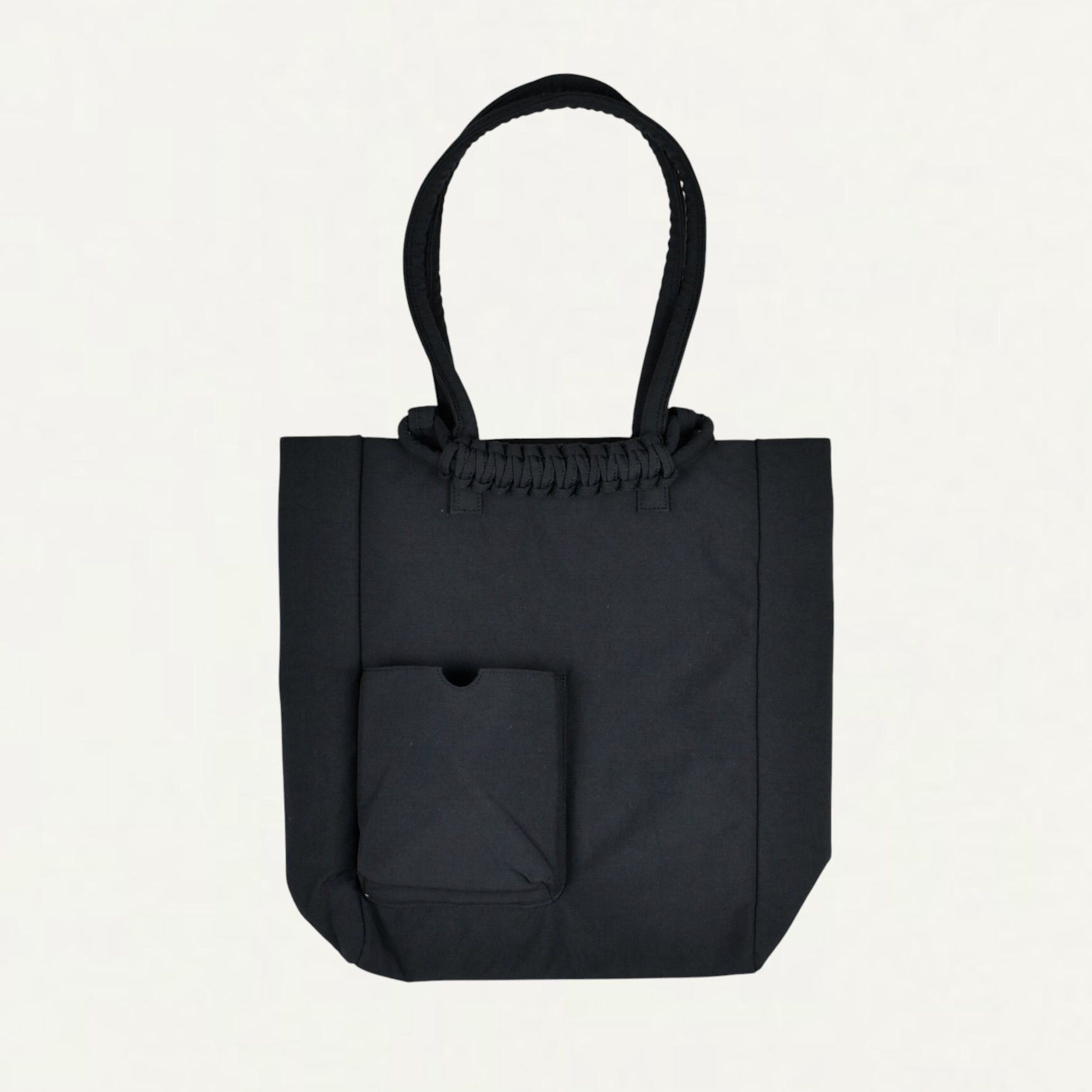 SAGAN Vienna Pazar Book Tote Charcoal Black Plant Dyed Nylon[NYP_B]