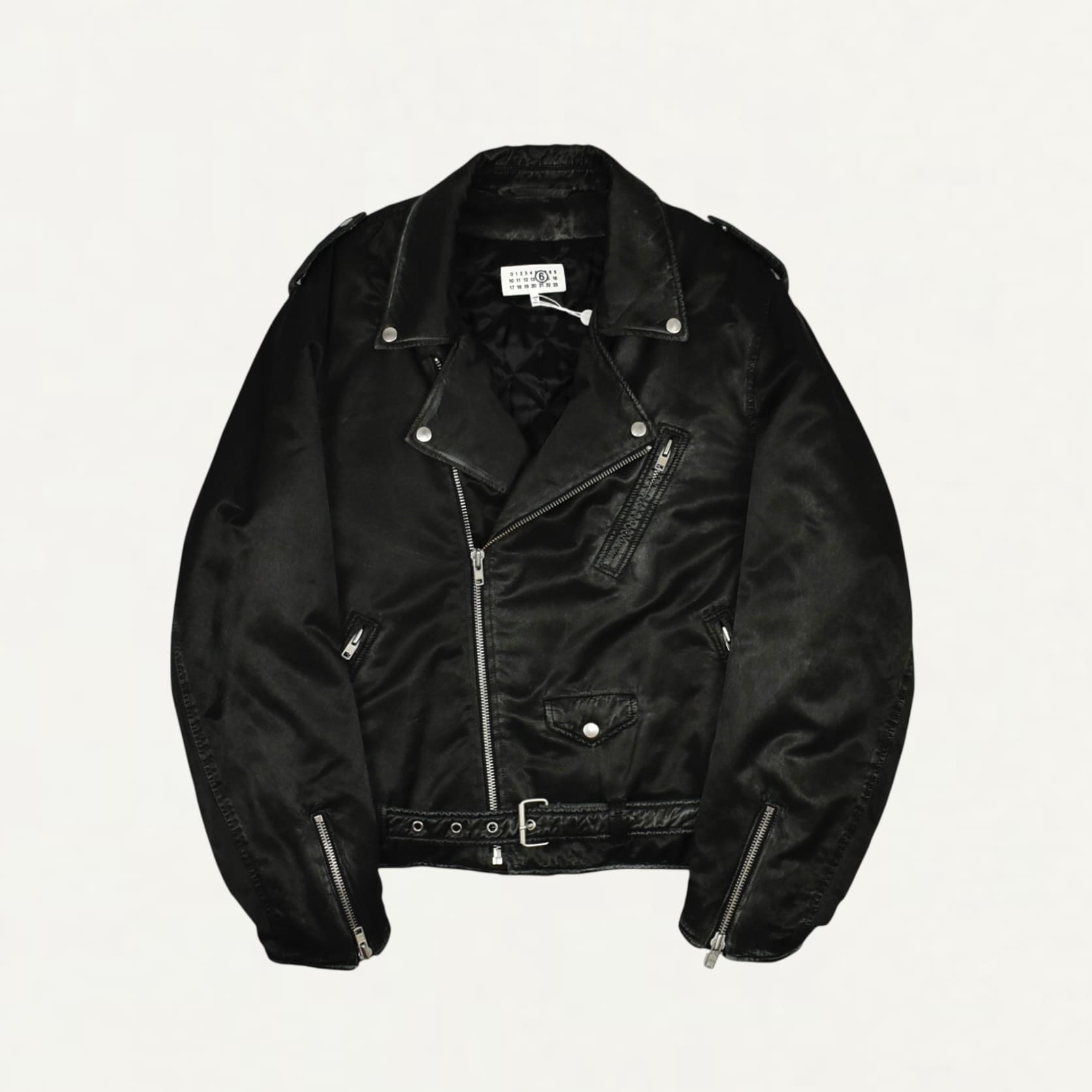 MM6 MAISON MARGIELA Biker jacket Black[SH0AM0066]