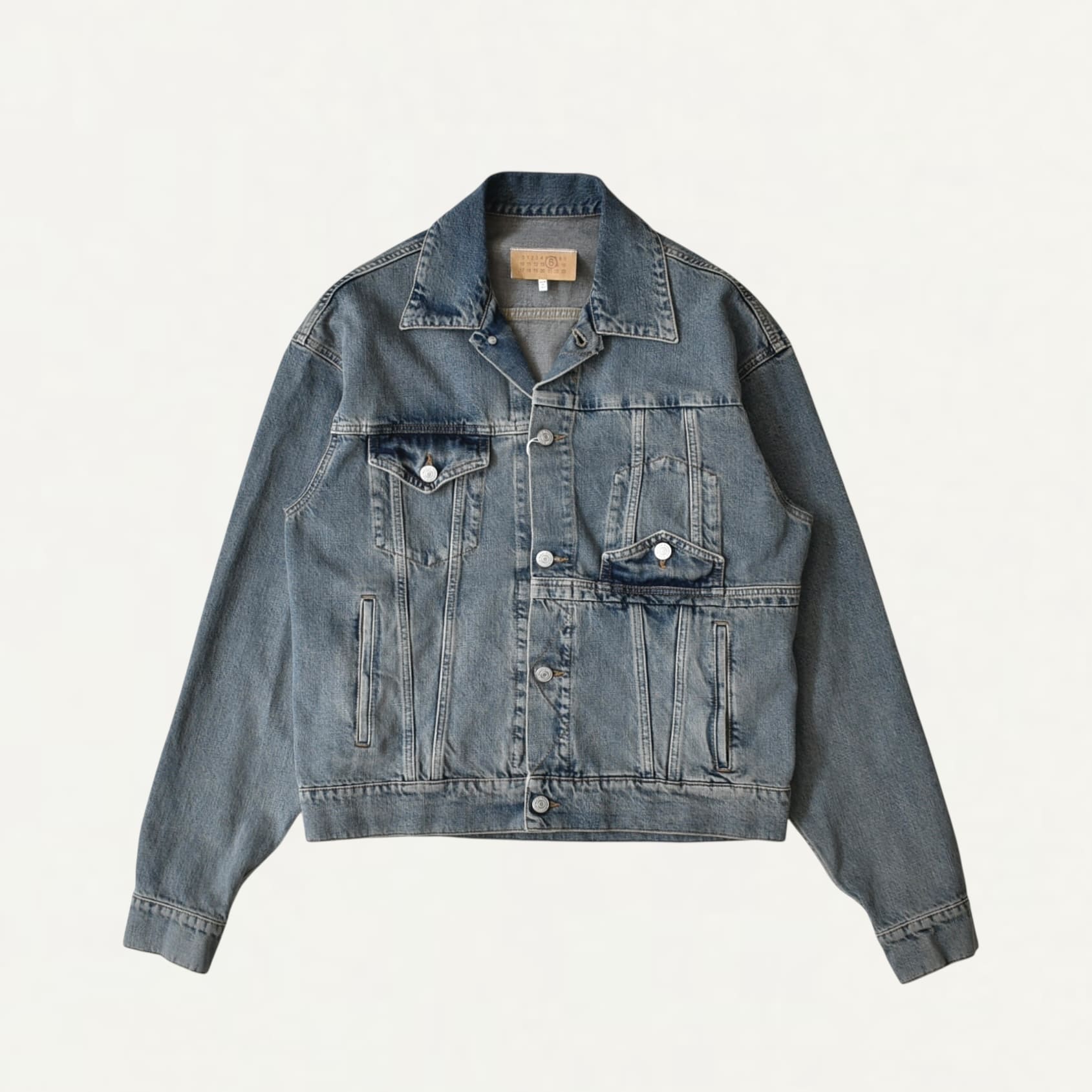 MM6 MAISON MARGIELA Denim jacket Light Grey[SH0AM0055]