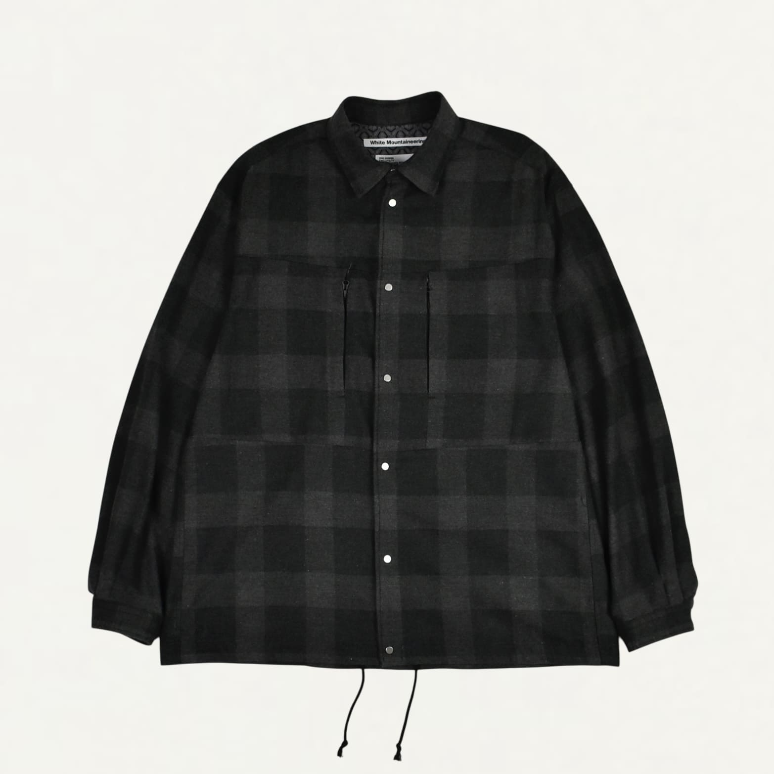 White Mountaineering GUSSET SLEEVE SHIRT BLOUSON CHARCOAL[WM2573103]