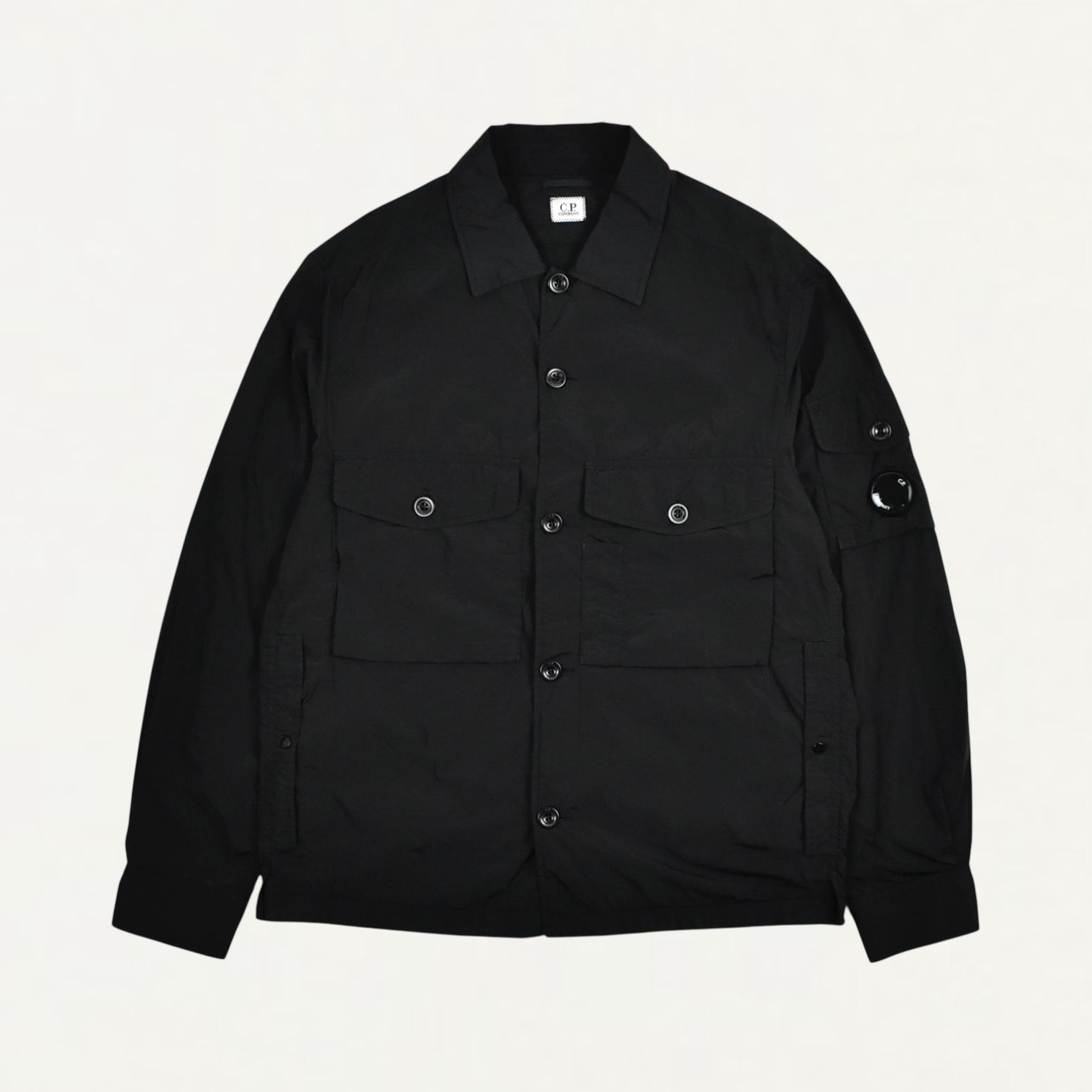 C.P. Company Chrome-R Regular fit Shirts Black[19CMOS087A]