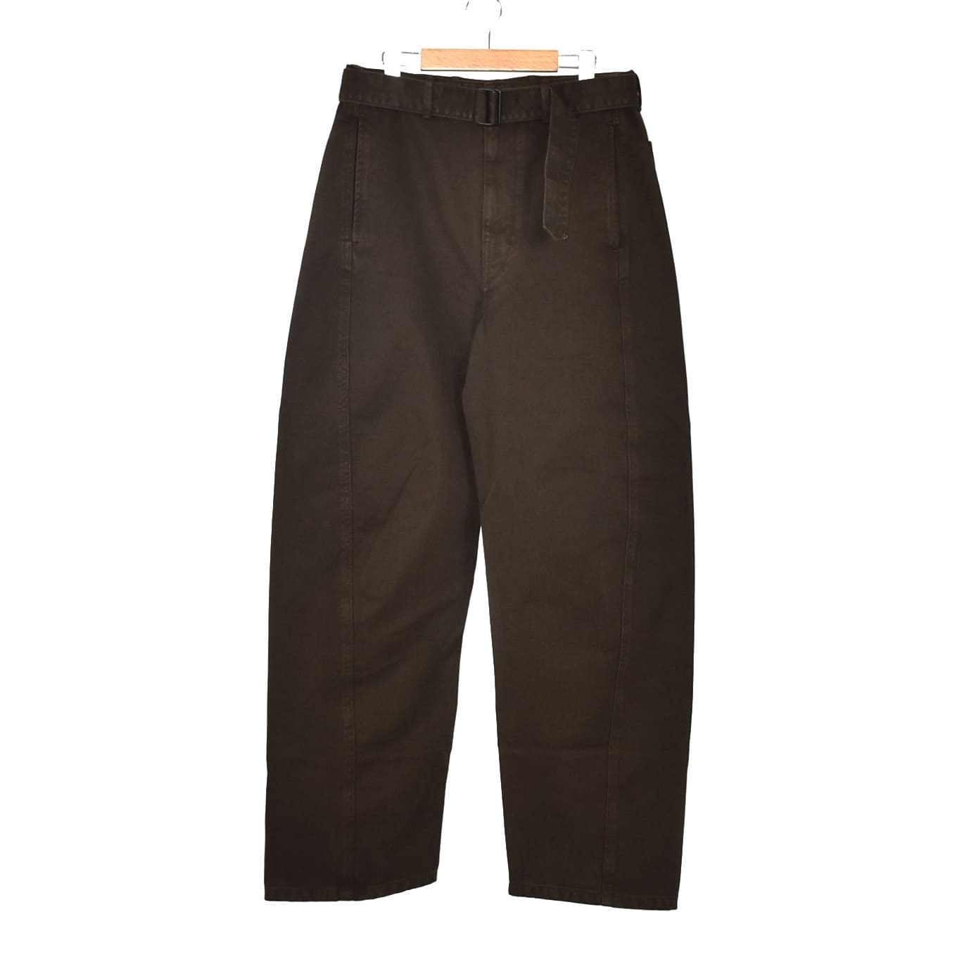 LEMAIRE TWISTED BELTED PANTS ESPRESSO[PA326 LD1001]