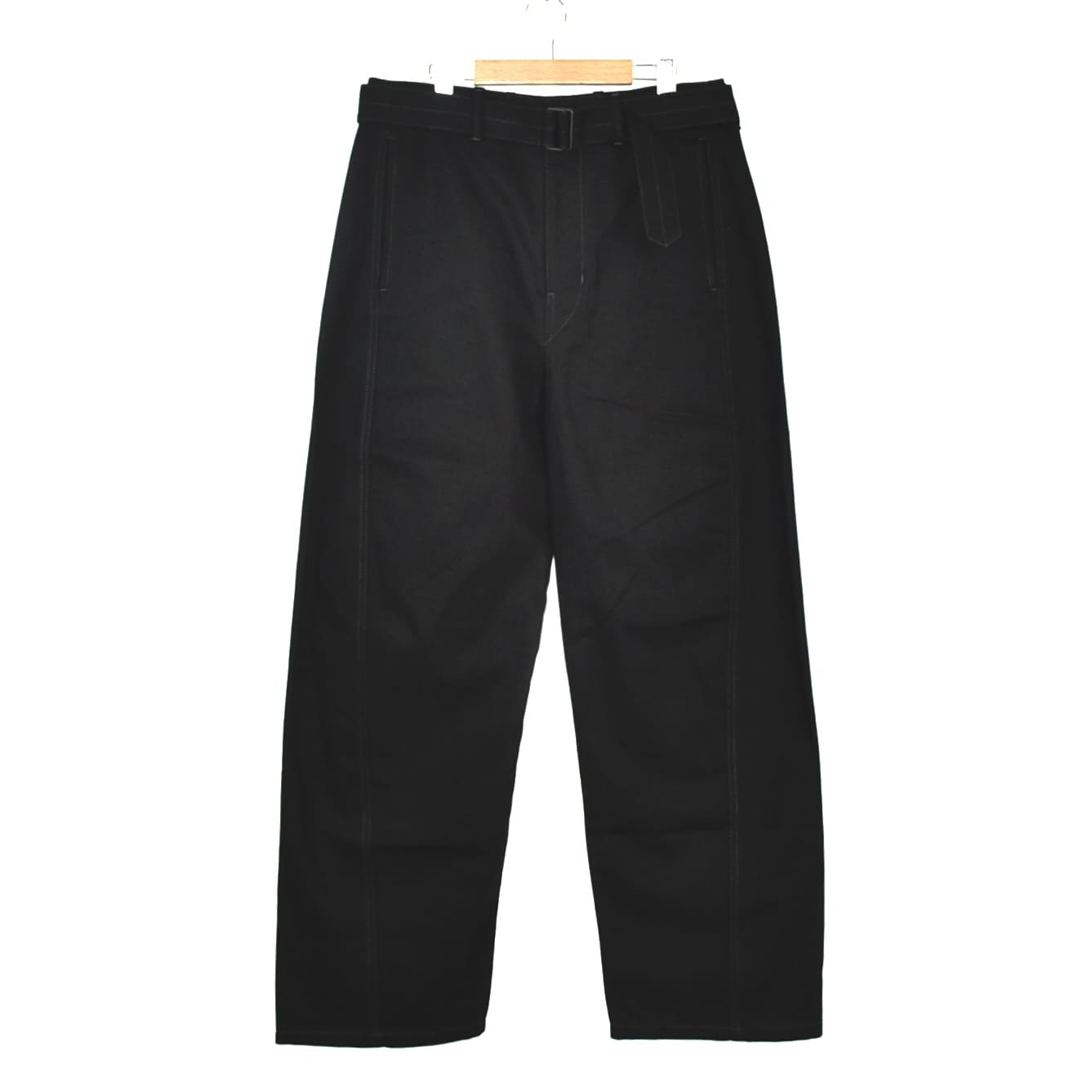 LEMAIRE TWISTED BELTED PANTS BLACK[PA326 LD1000]