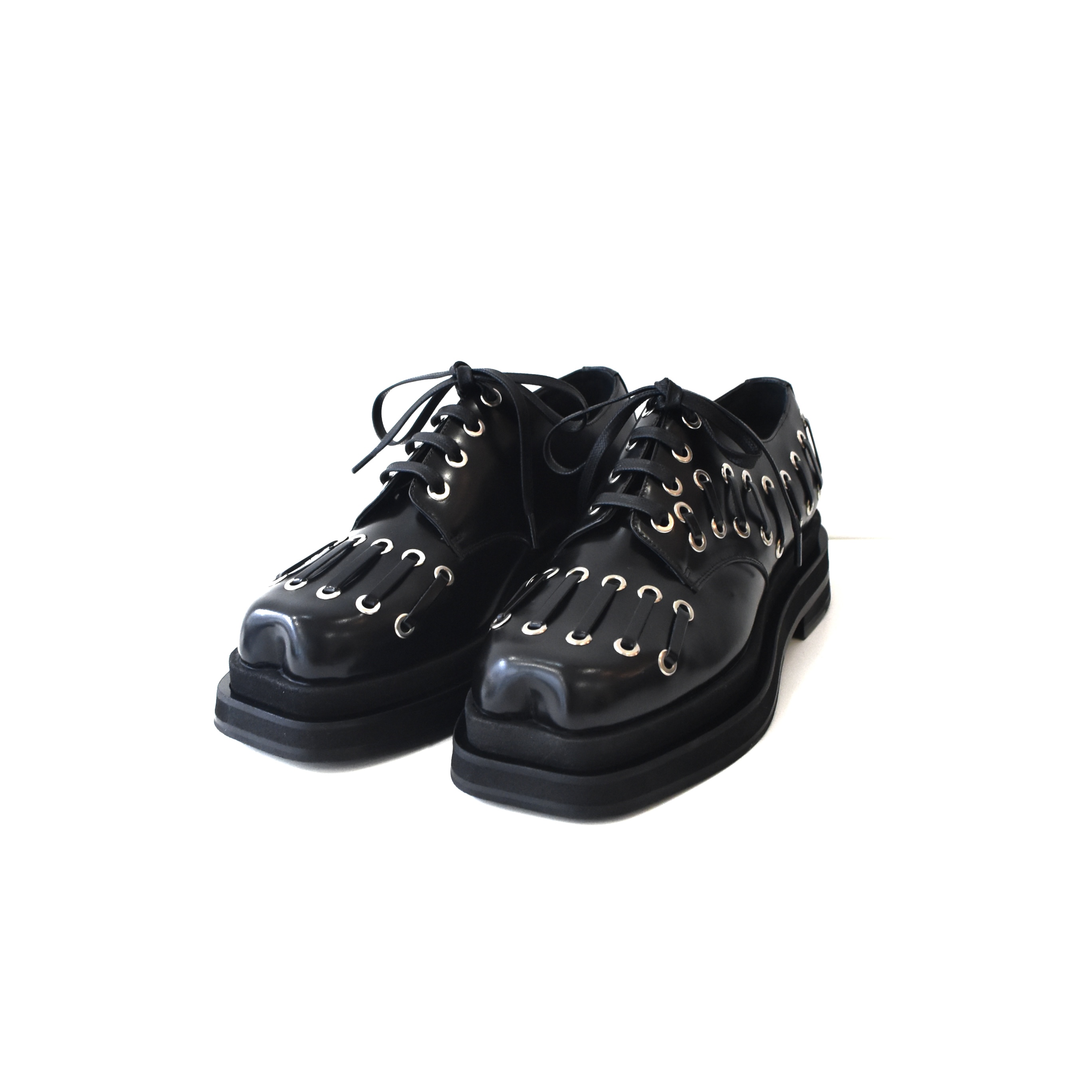 Simone Rocha HEART TOE LACE UP GROMET BROGUE[LOF2-M 0740]