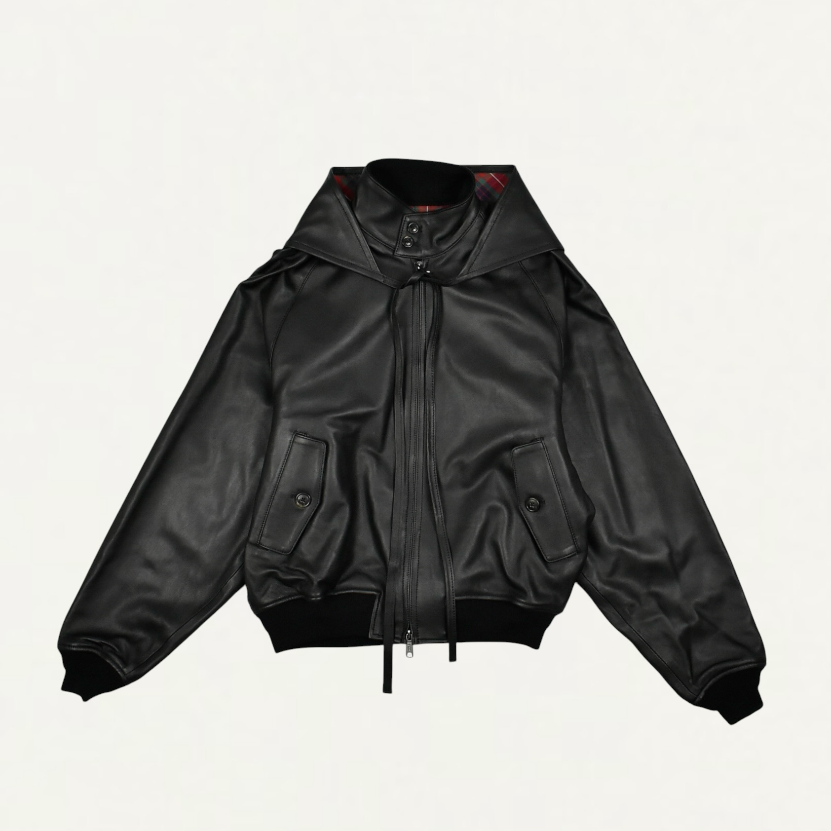 beautiful people BARACUTA kids light lamb leather G9 blouson black[1646102050]