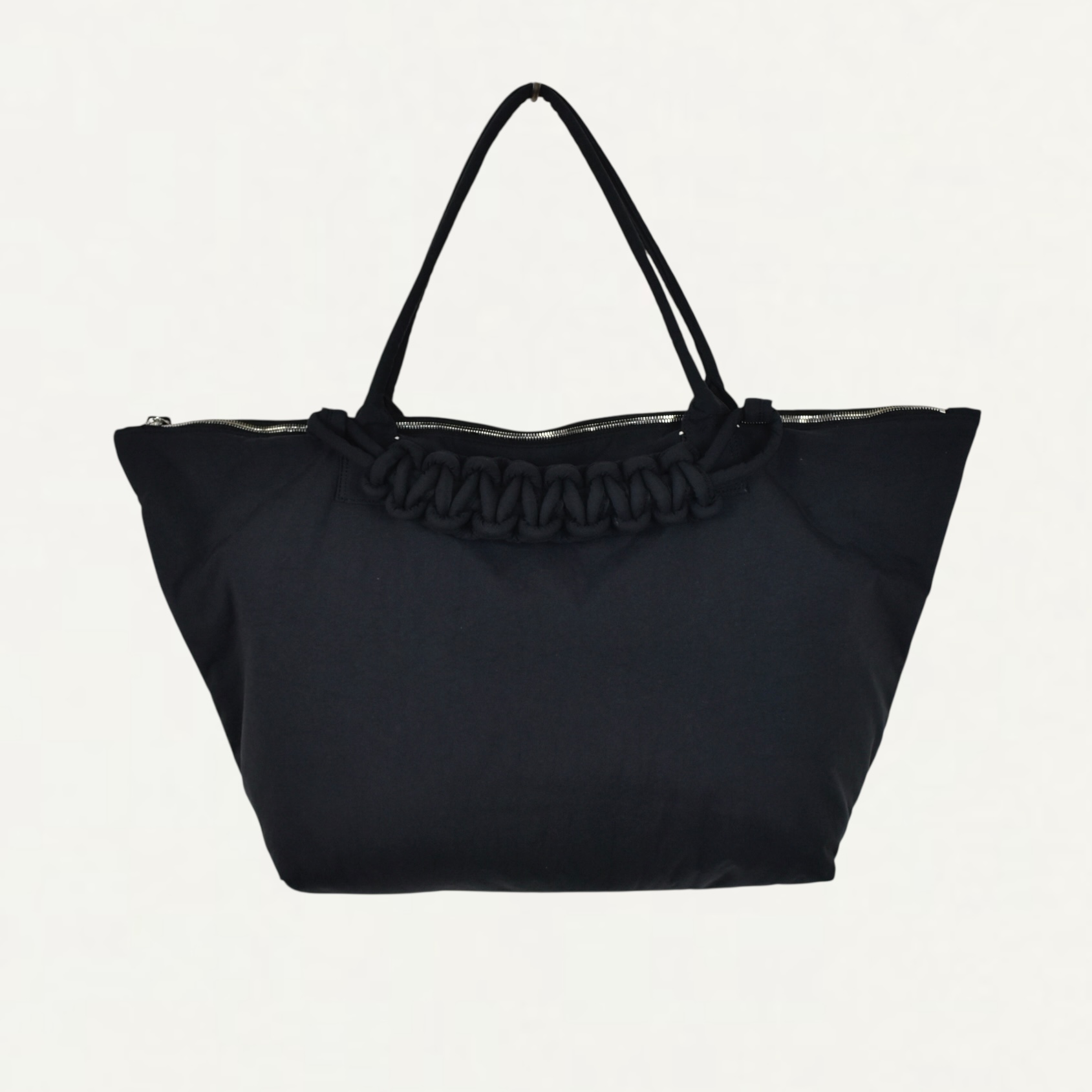 SAGAN Vienna PAZAR TOTE XL PLANT DYE NYLON Charcoal black