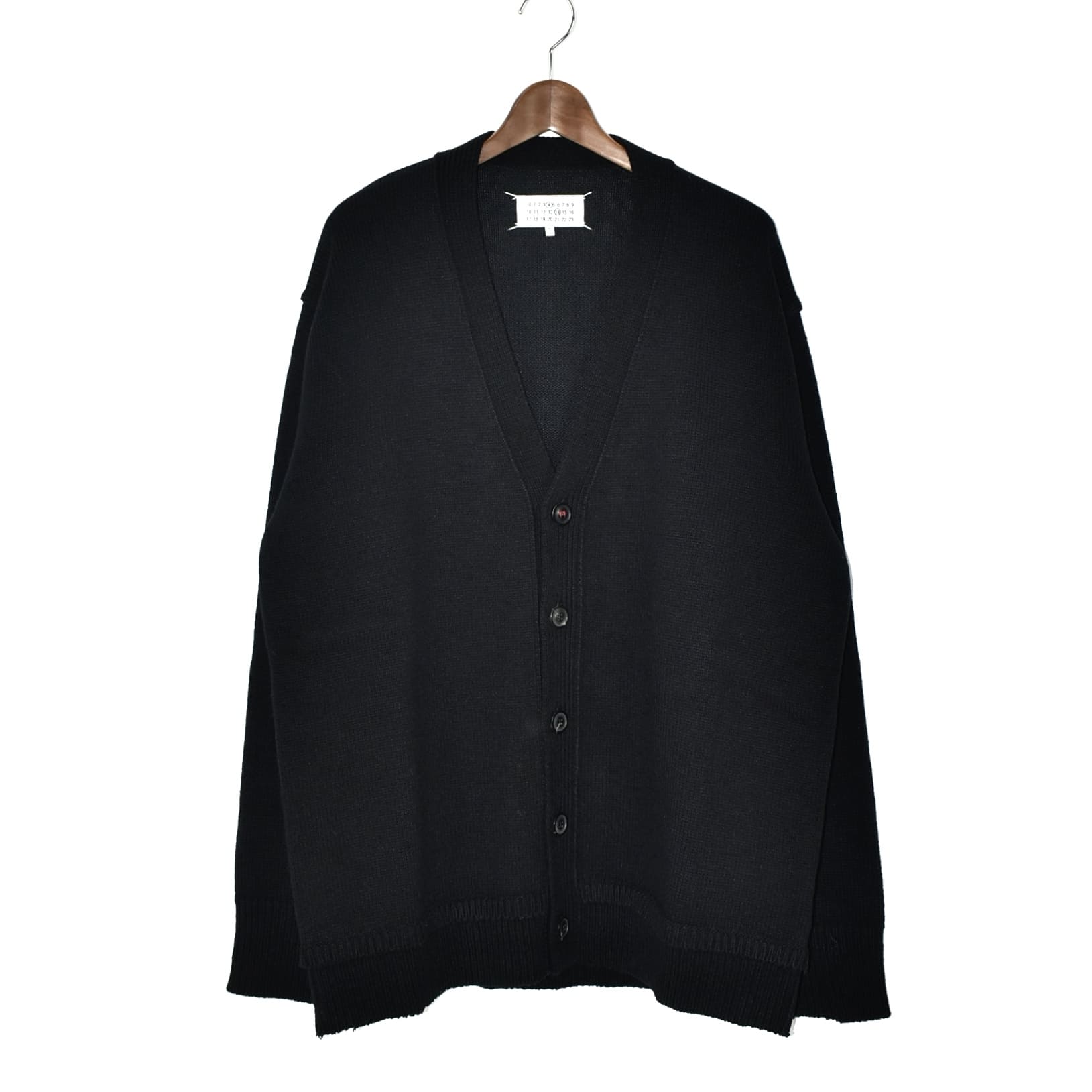 Maison Margiela ELBOW PATCH CARDIGAN BLACK[SI1GP0003]