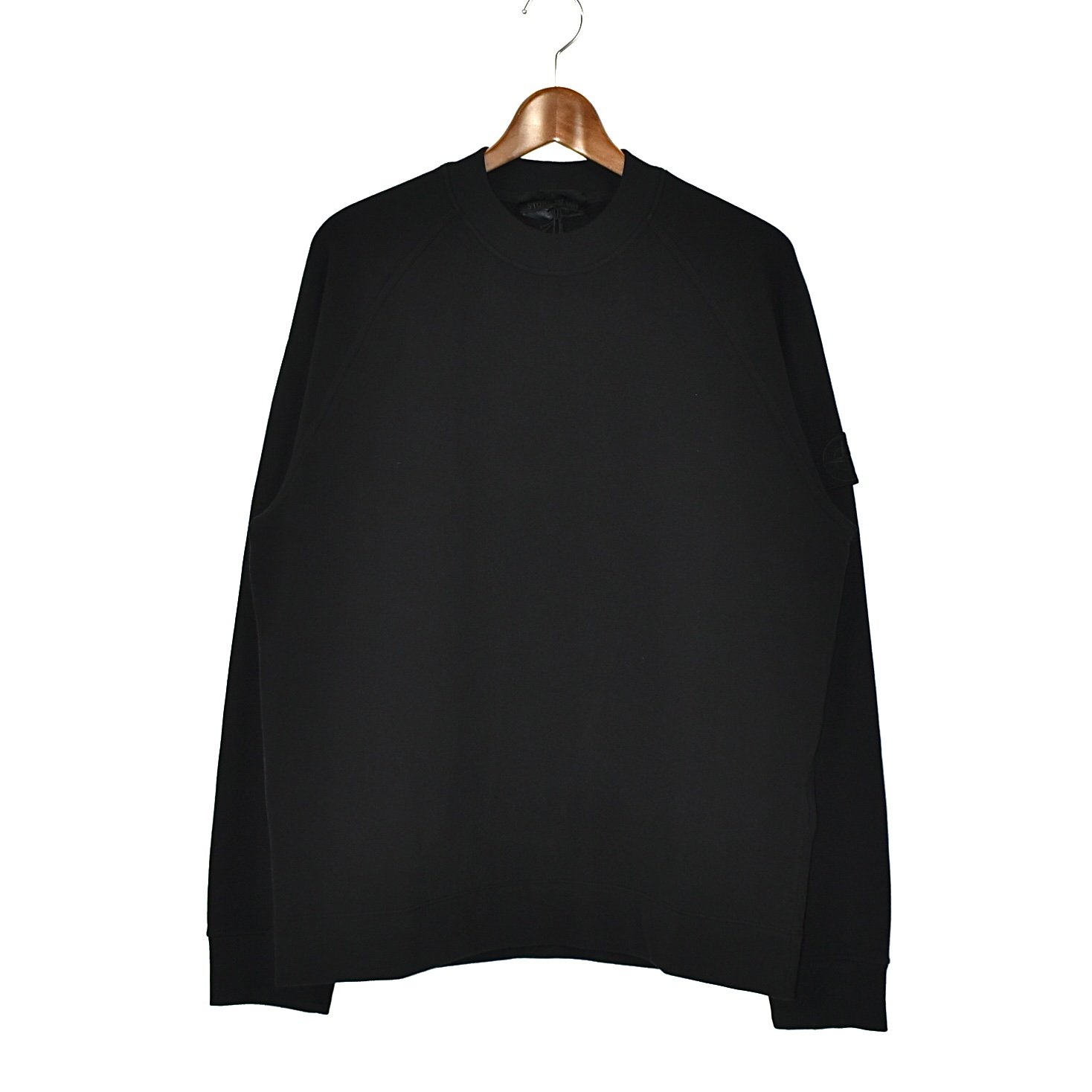 STONE ISLAND Ghost Pieces Crewneck Sweatshirt with Ribbed Details[8115629F7]