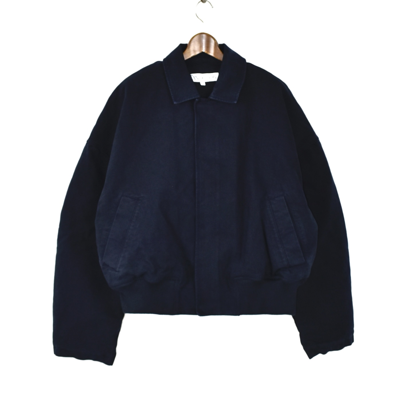 JW ANDERSON COTTON CANVAS BLOUSON NAVY[596-30012007]