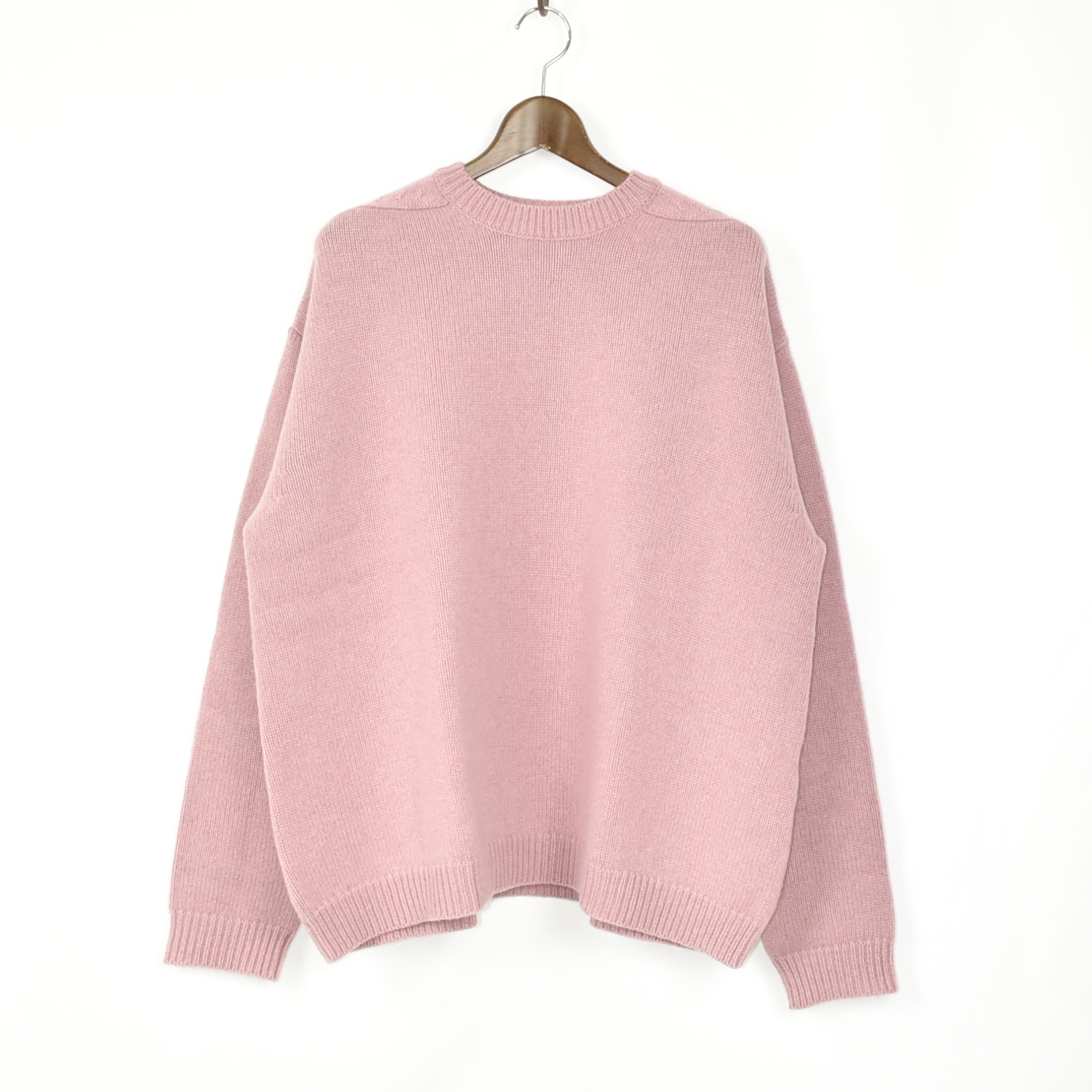 STUDIO NICHOLSON 5GG GUERNSEY JUMPER PINK[HEMYL SNM-377]