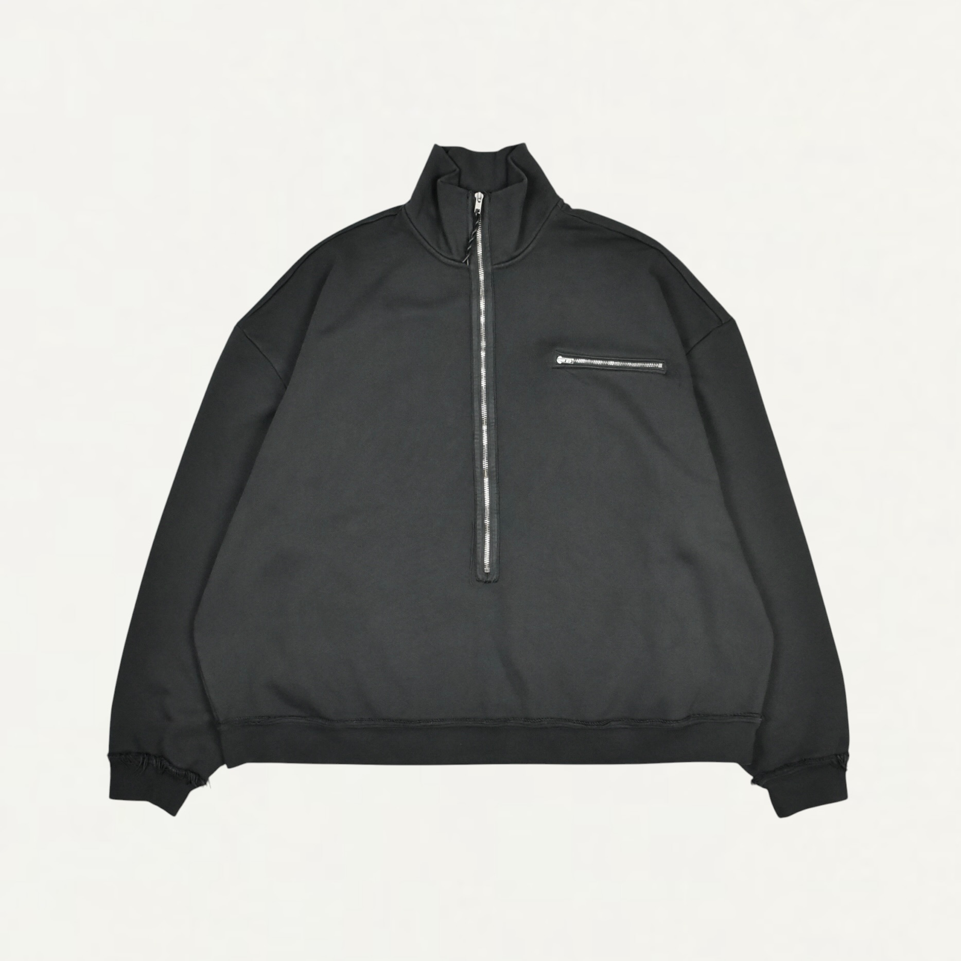 Camiel Fortgens Half-Zip Sweat Heavy Loop-Back Dark Grey[CF.22.02.02.02]