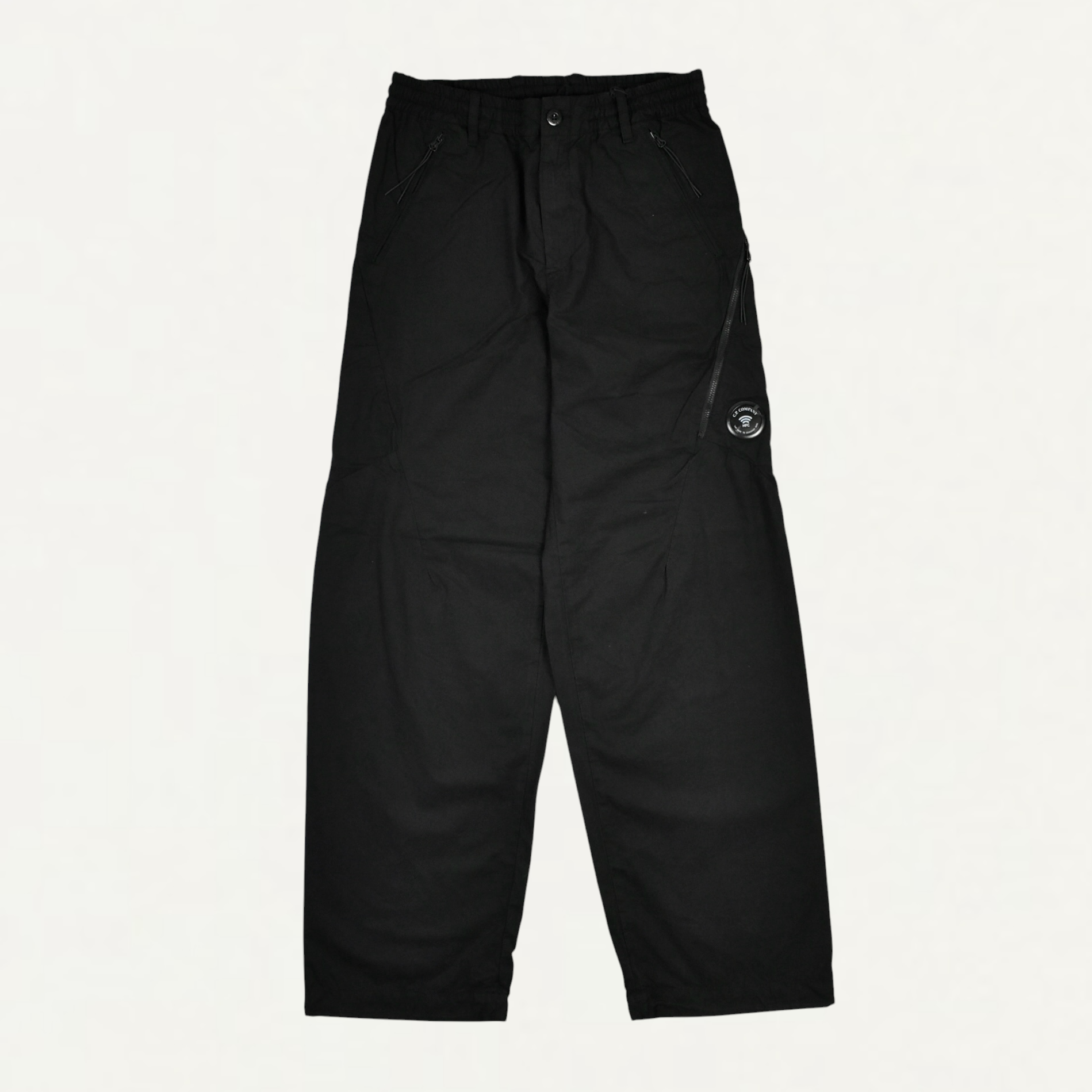 C.P. Company MICRO-REPS LOOSE SEAMLESS PANTS BLACK[21CMPA059A]