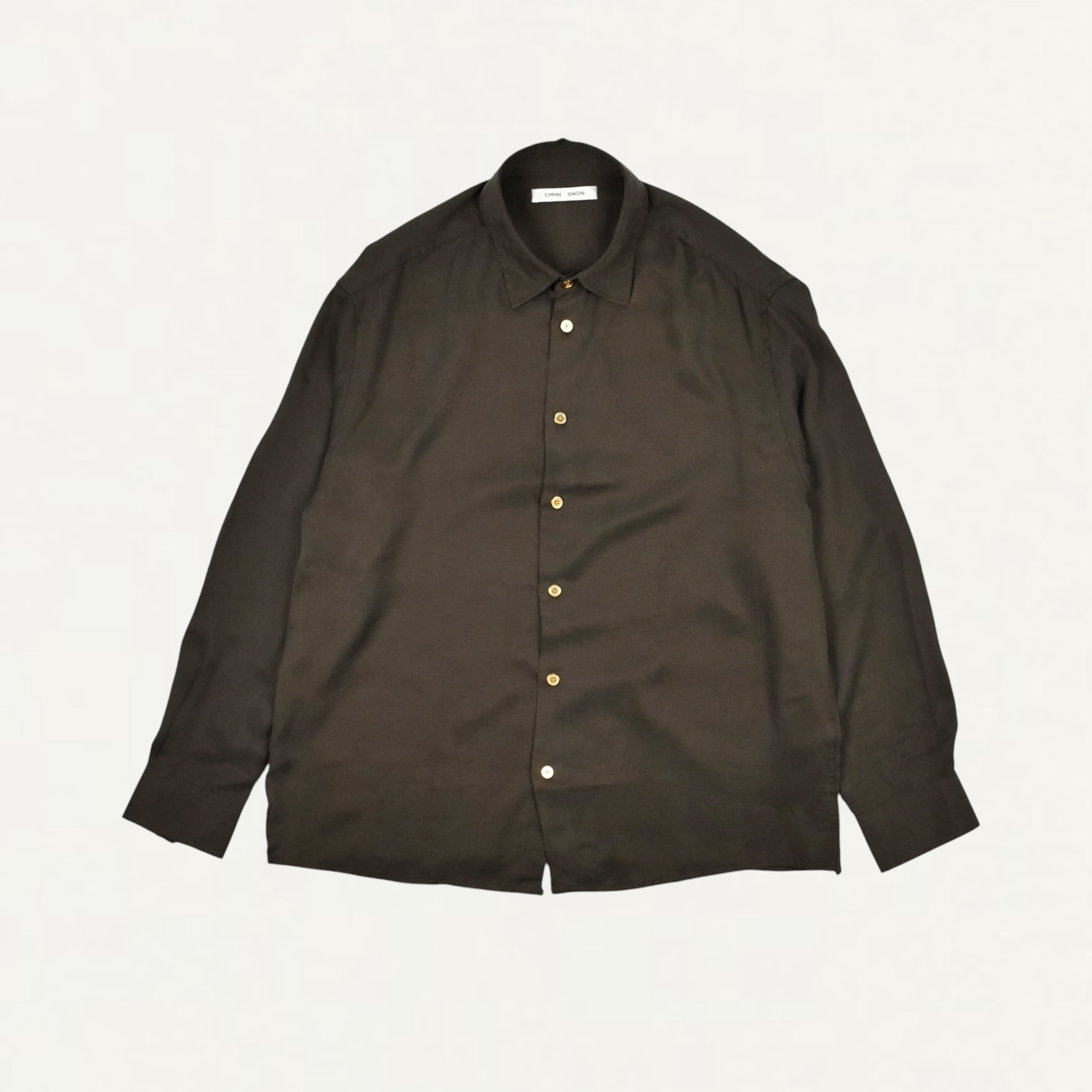 CMMN SWDN Caine Viscose Shirt Brown[M25W6007]