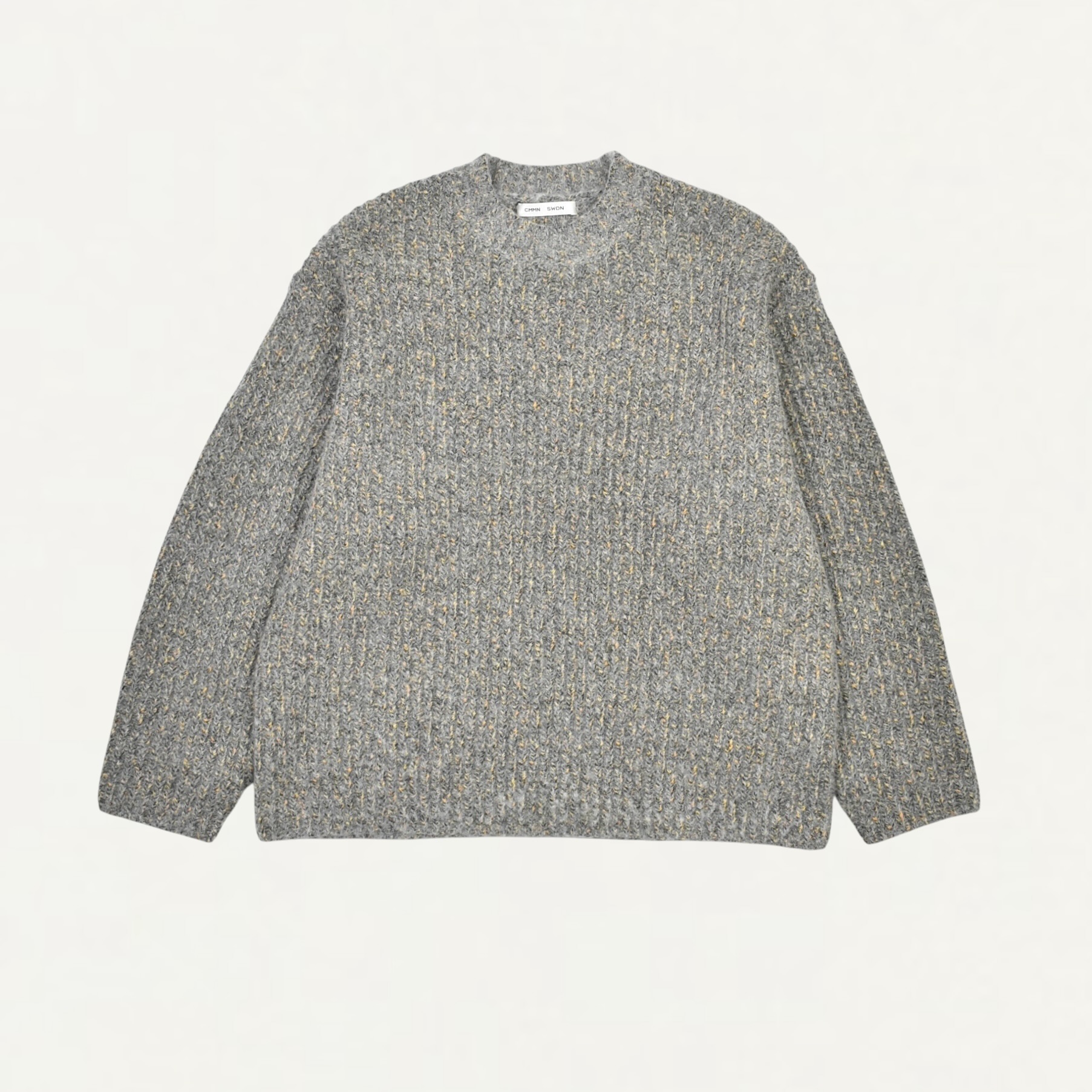 CMMN SWDN Cooper Chunky Sweater Melange Grey[M25KN7048]