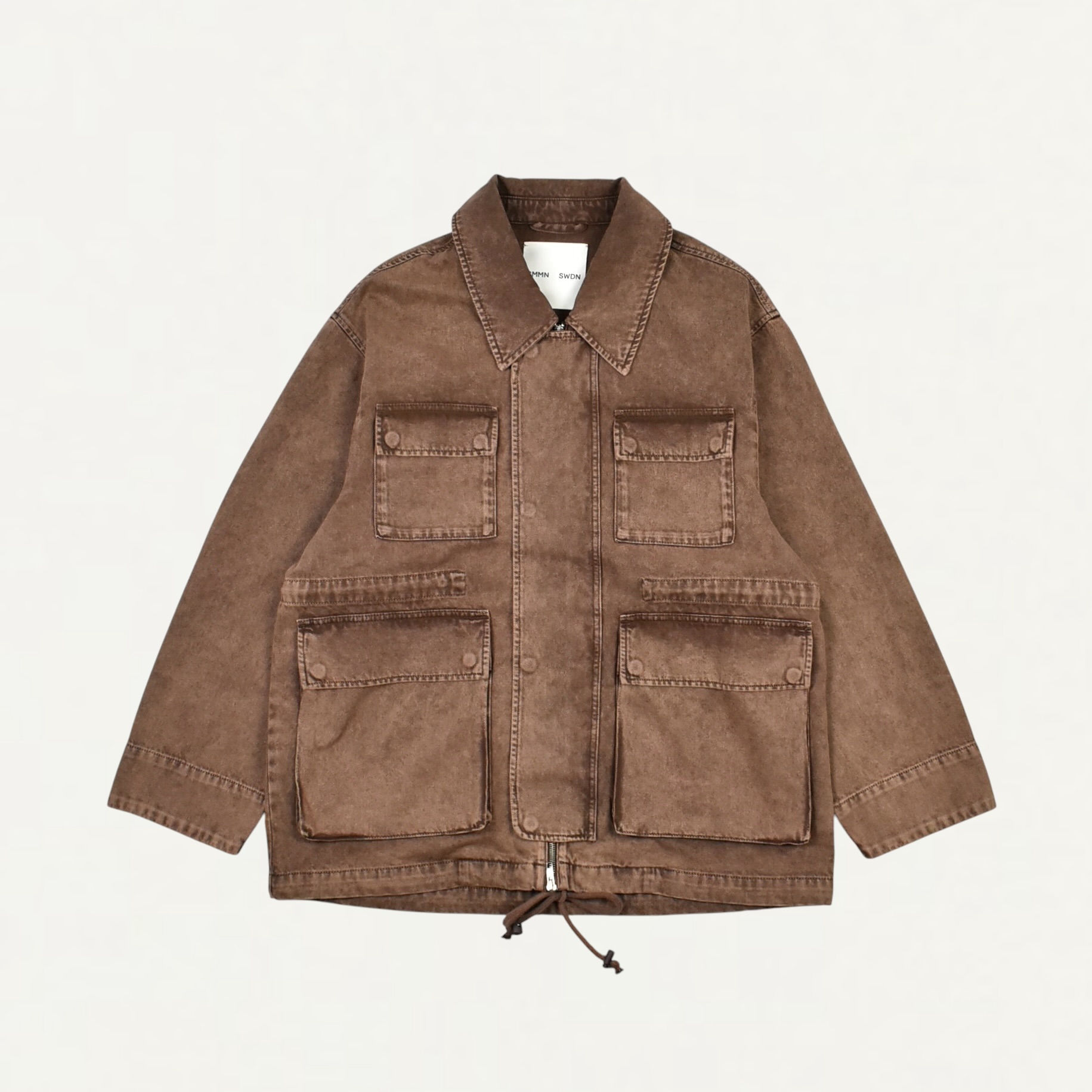 CMMN SWDN Cyrus Field Jacket Washed Brown[M27W2013]