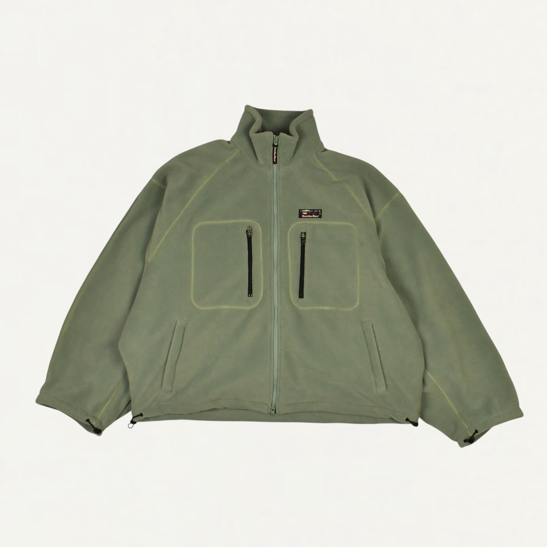 DAIRIKU "Big Sleeve" Zip UP Fleece Jacket Mint Green[DA-26AW-J11]