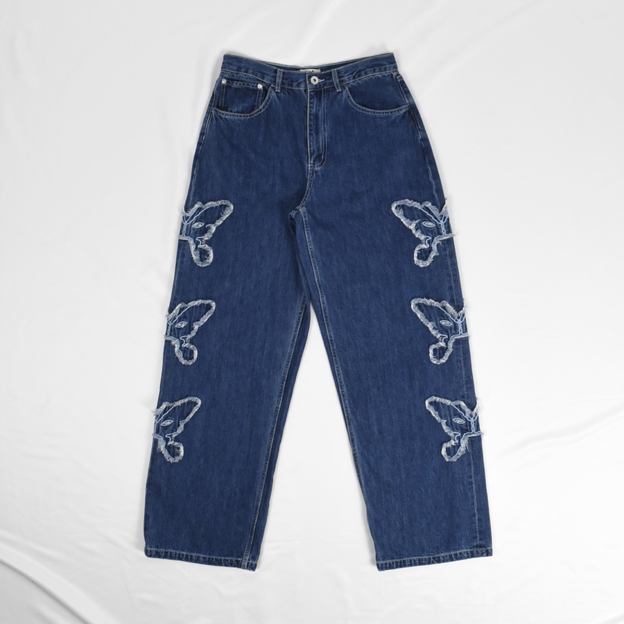 PAM ALTO BUTTERFLY JEANS [MILL WASH]