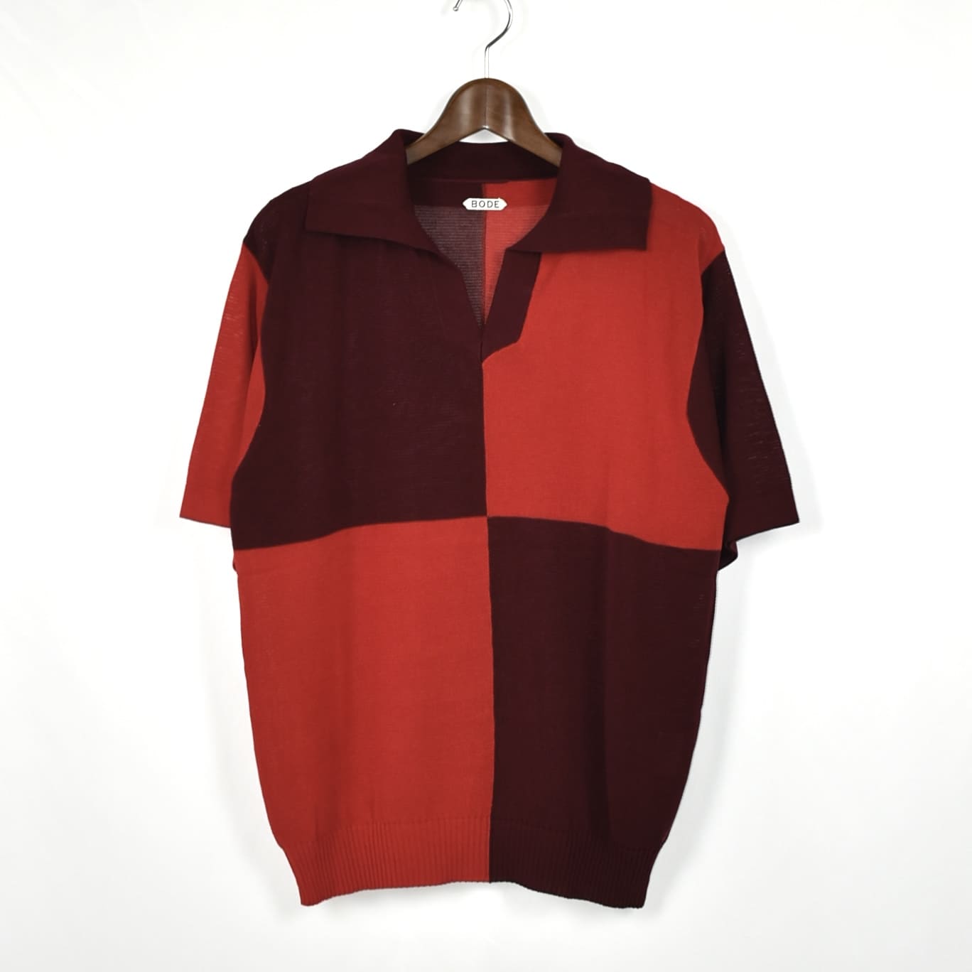 BODE CHECKER POLO RED MAROON[MRF24KT015]