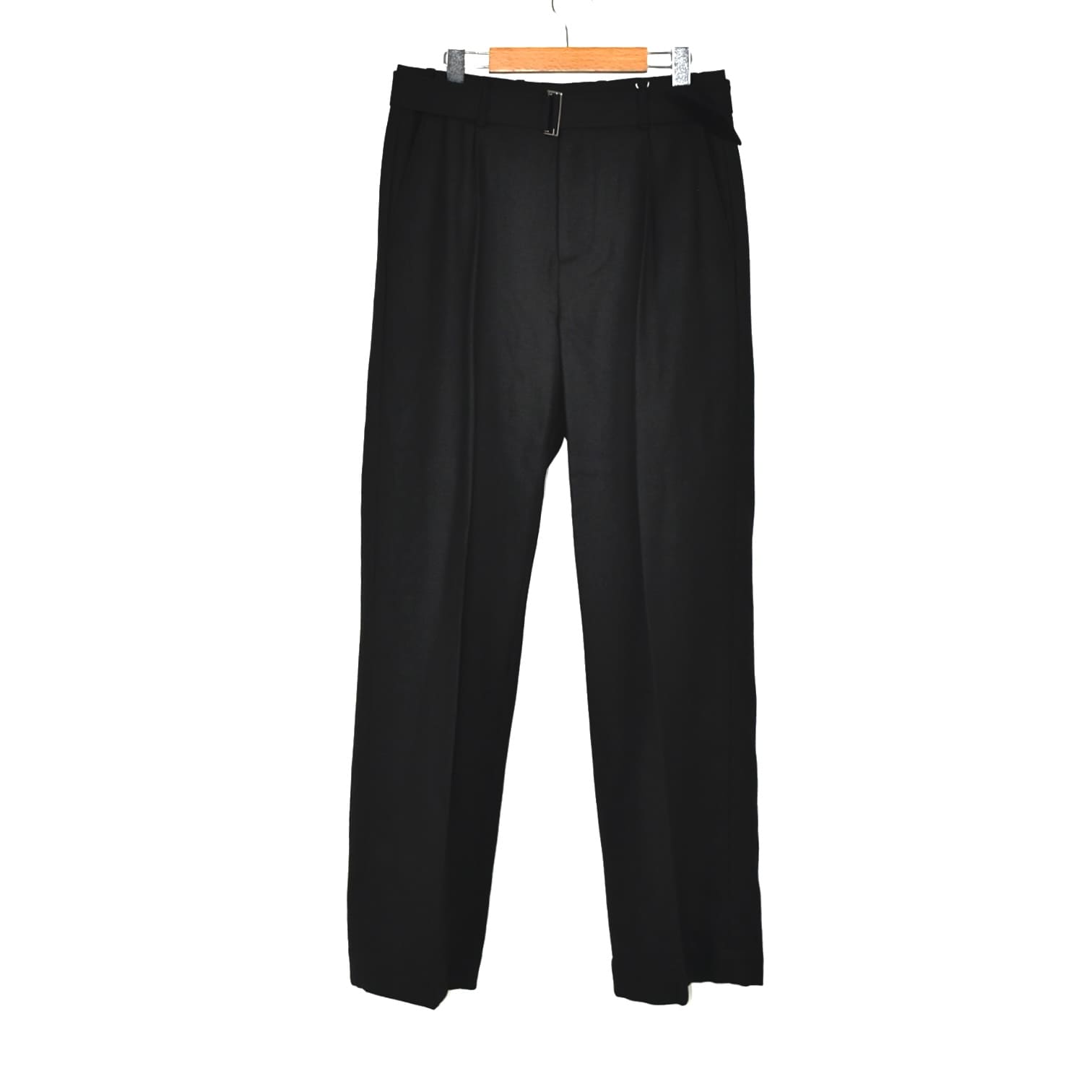 LE17SEPTEMBRE HOMME BELTED TWO PLEATS PANTS BLACK[LH2479PT011EBK]