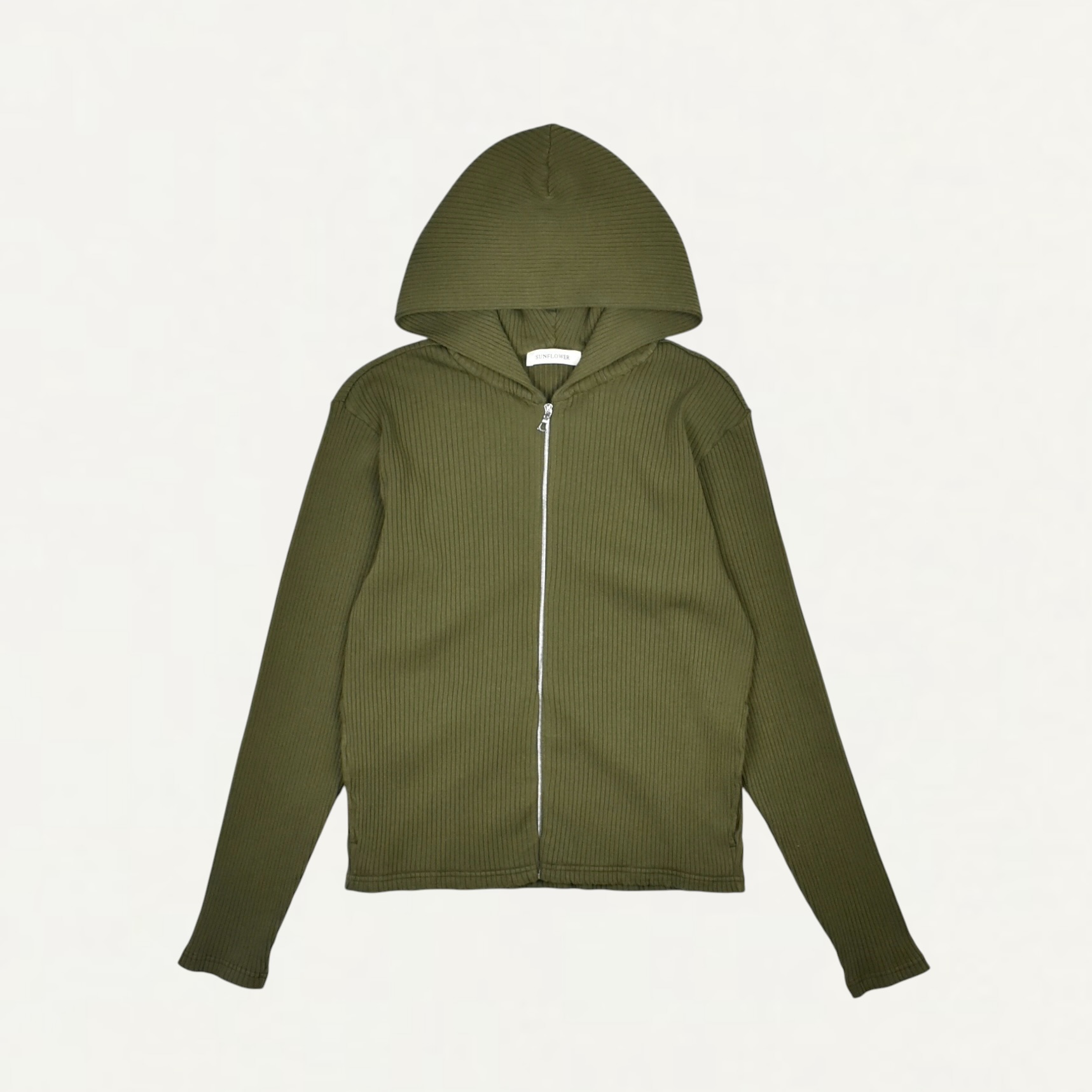 SUNFLOWER Rib Zip Sweat Green[2070]