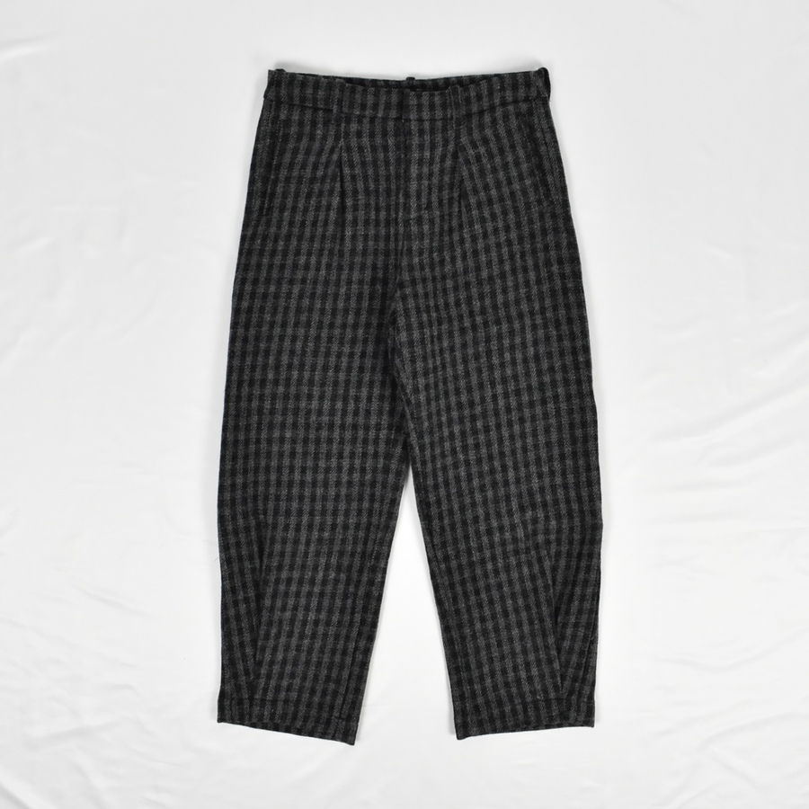 Oira REFOMED PANTS [Black Check]